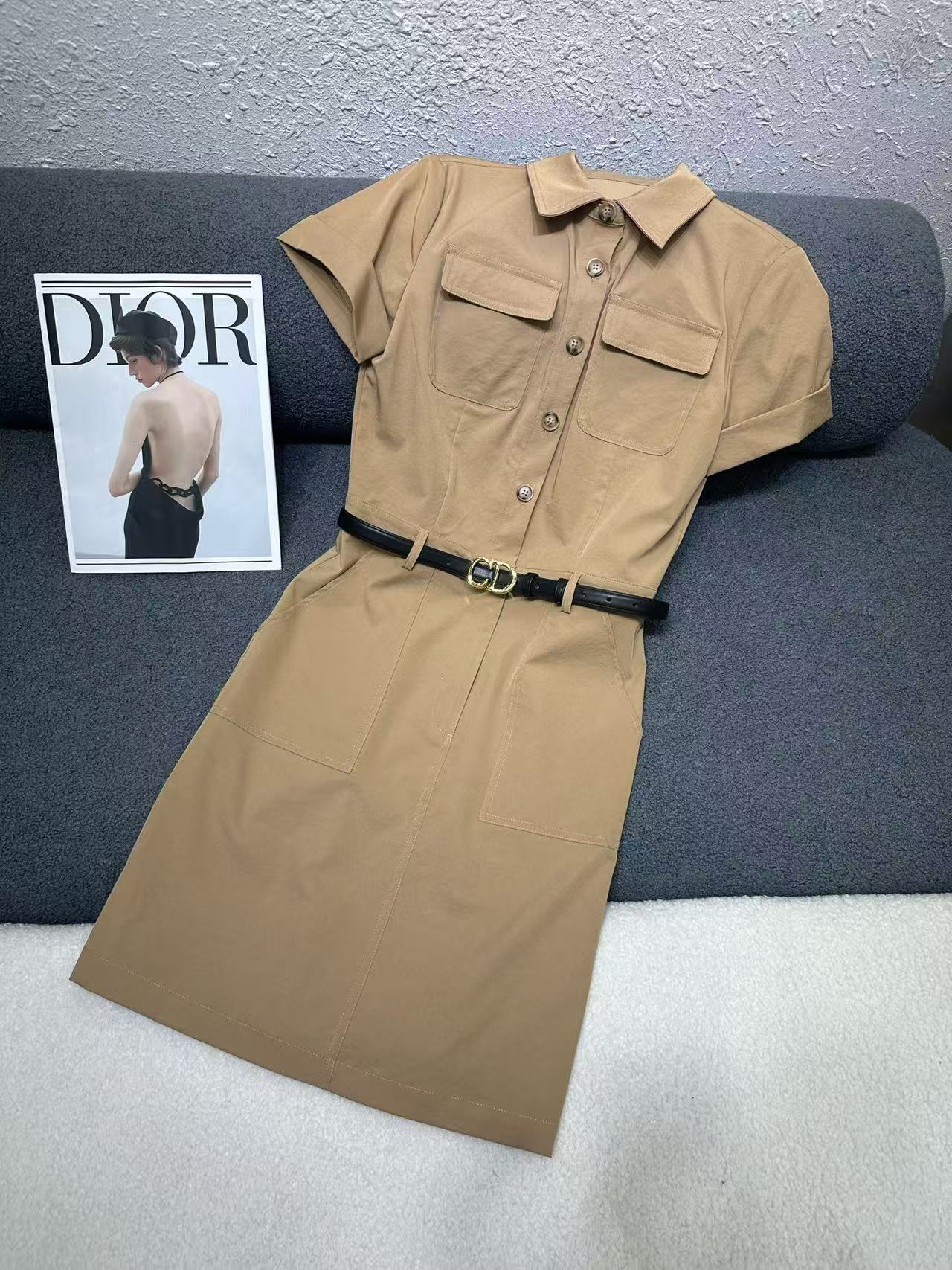 DIOR 上質CDベルト付きドレス【50％割引+送料無料】