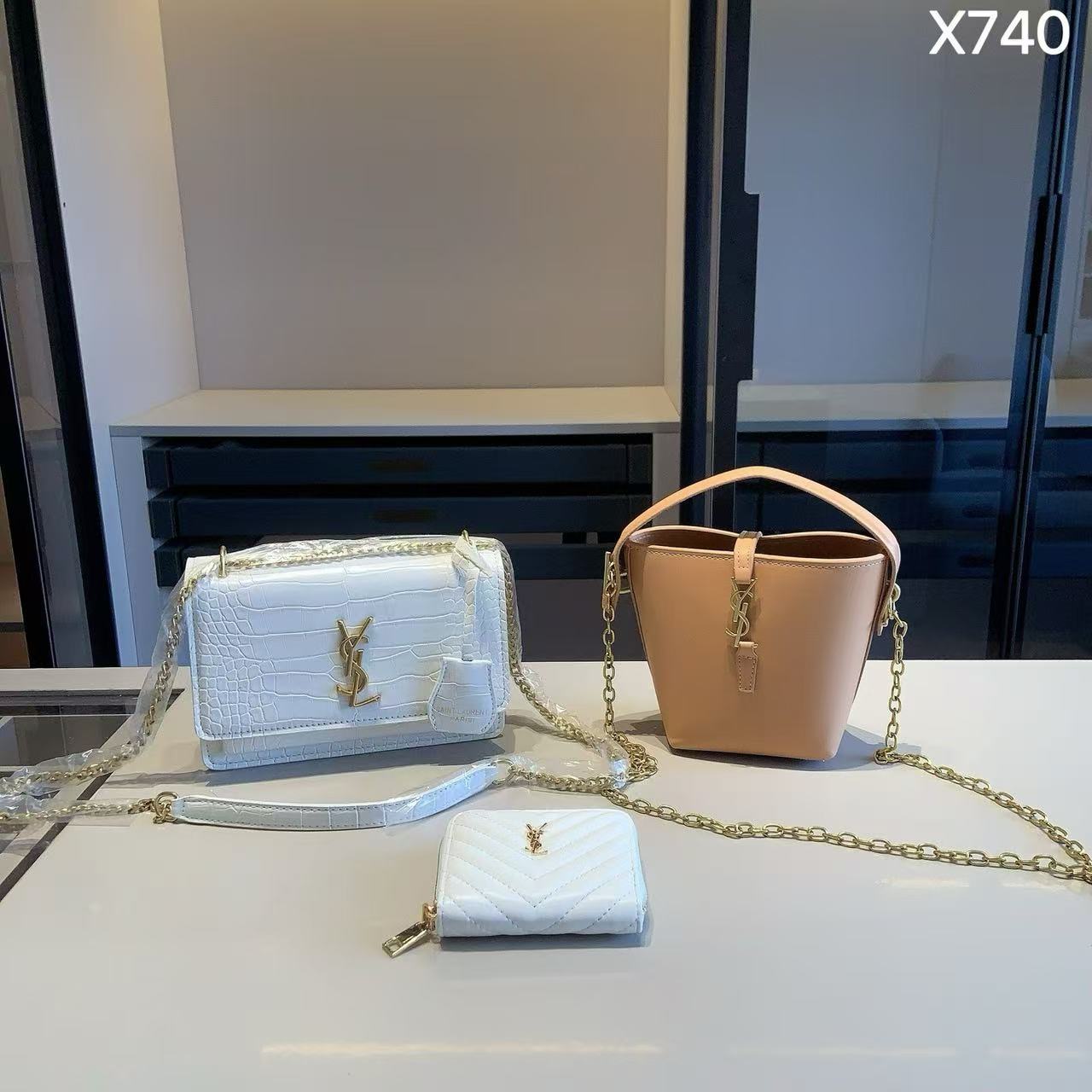 【YSL】コンビネーション3点セット【50％割引+送料無料】X740