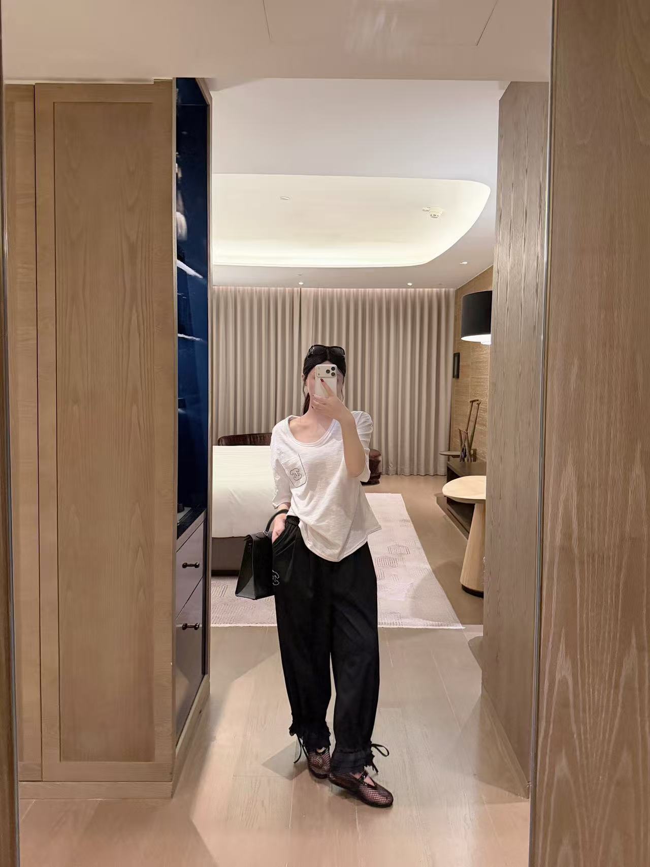 CHANE1 ダブルC クルーネックTシャツ【50％割引+送料無料】