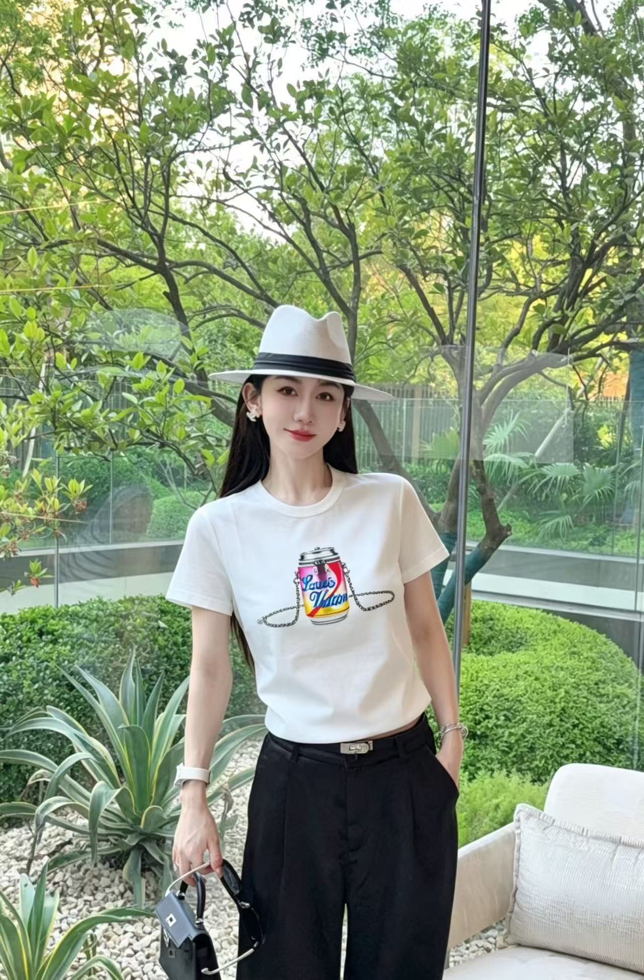 LVチェーンリンク缶Tシャツ【50％割引+送料無料】