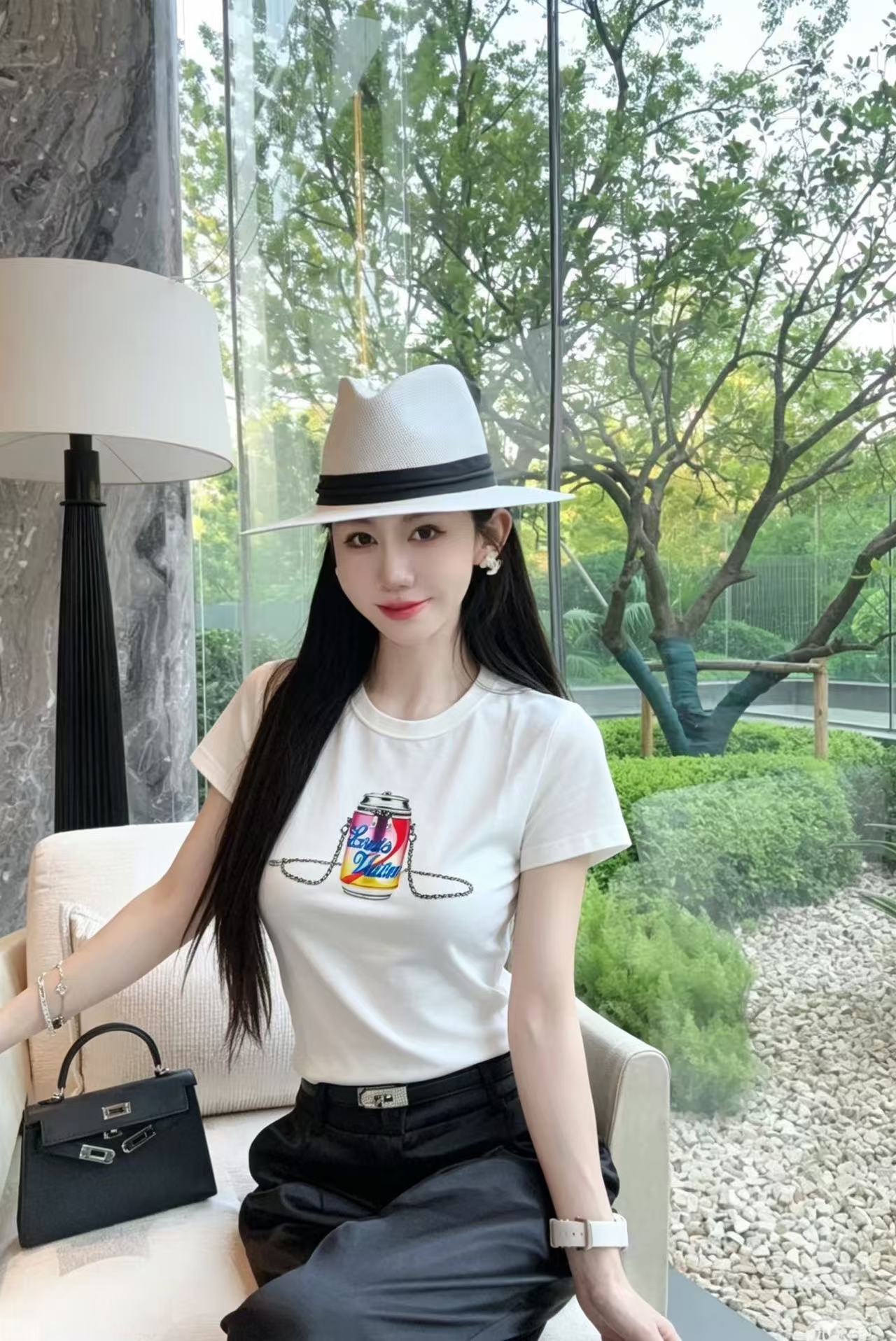 LVチェーンリンク缶Tシャツ【50％割引+送料無料】