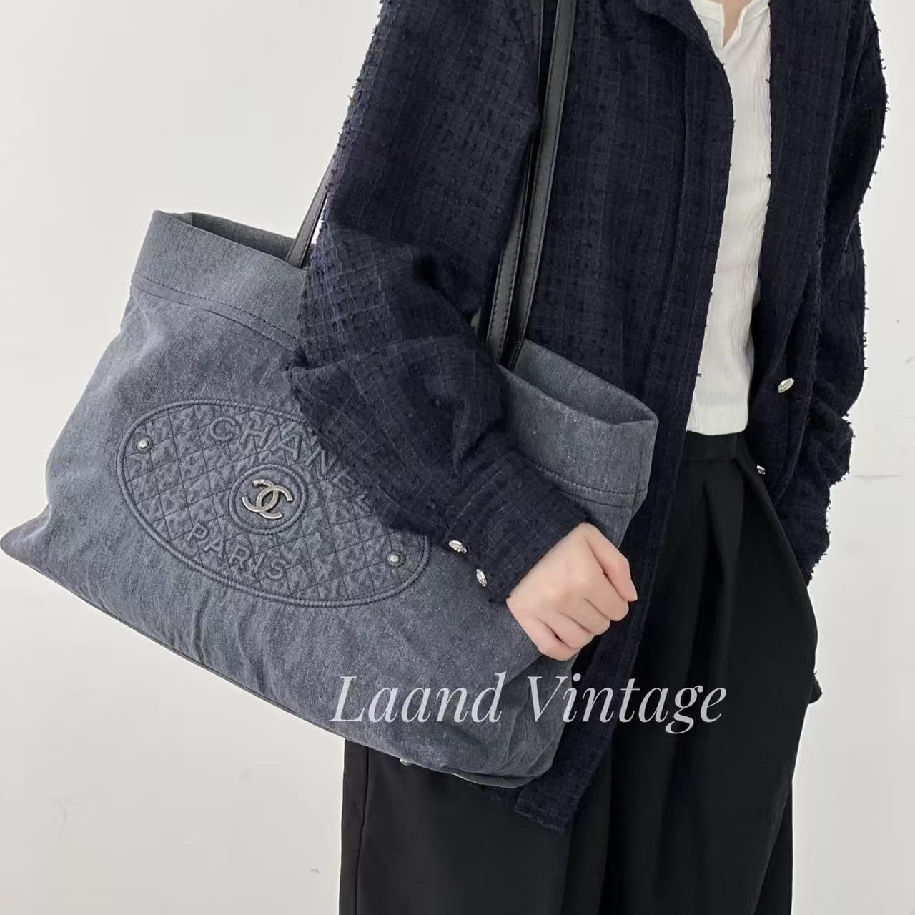 CHANE1 デニムトートバッグ【50％割引+送料無料】