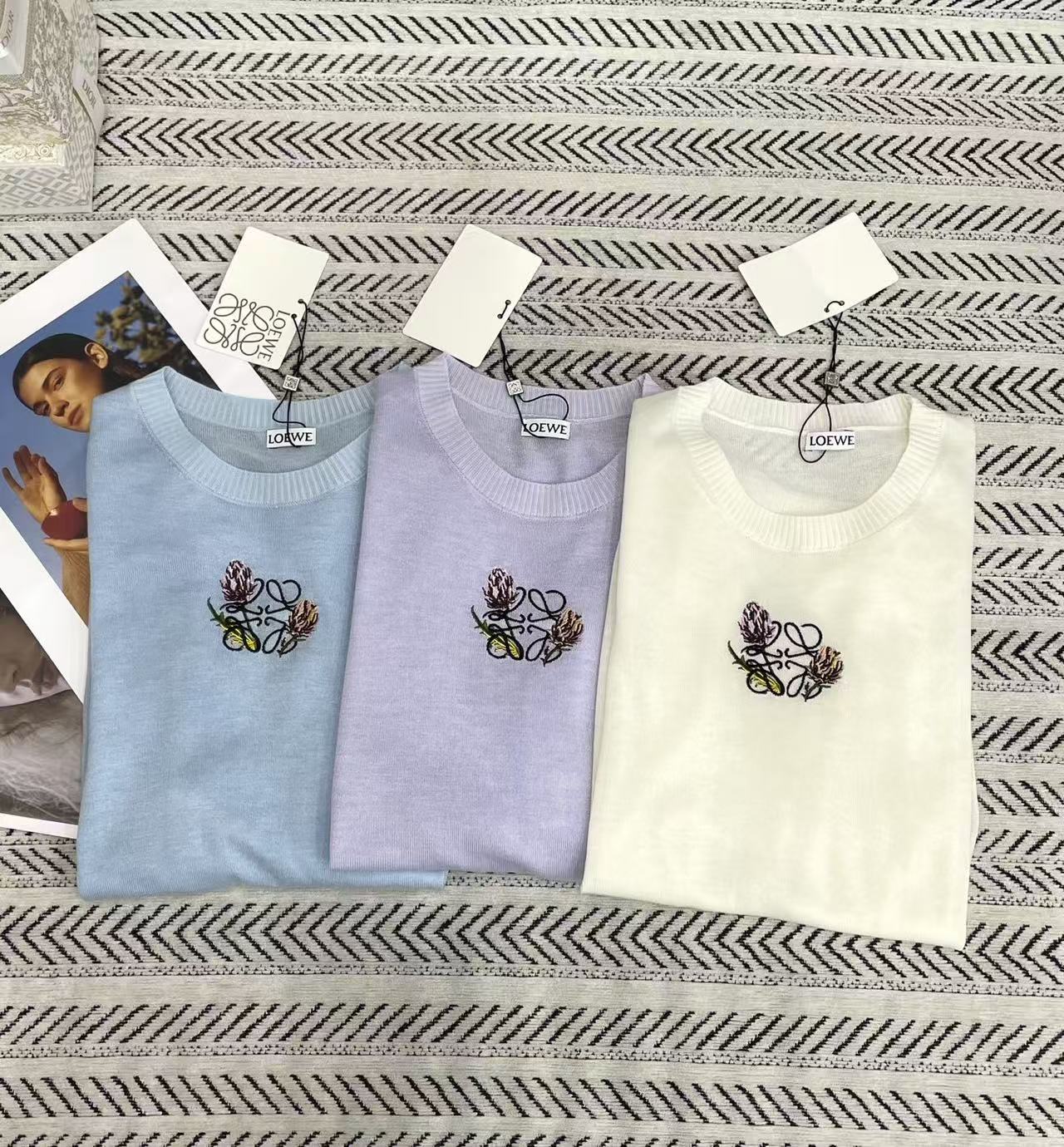 LOEWE 刺繍＆プリント ウールセーター【50％割引+送料無料】