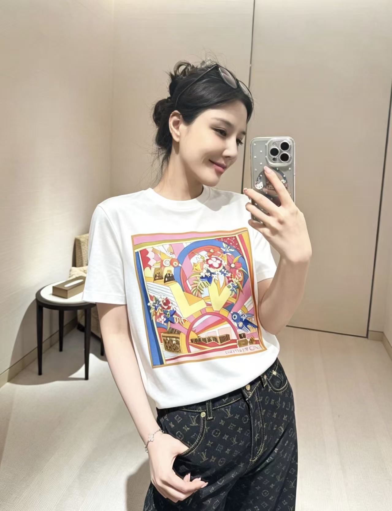 LVプリントTシャツ【50％割引+送料無料】