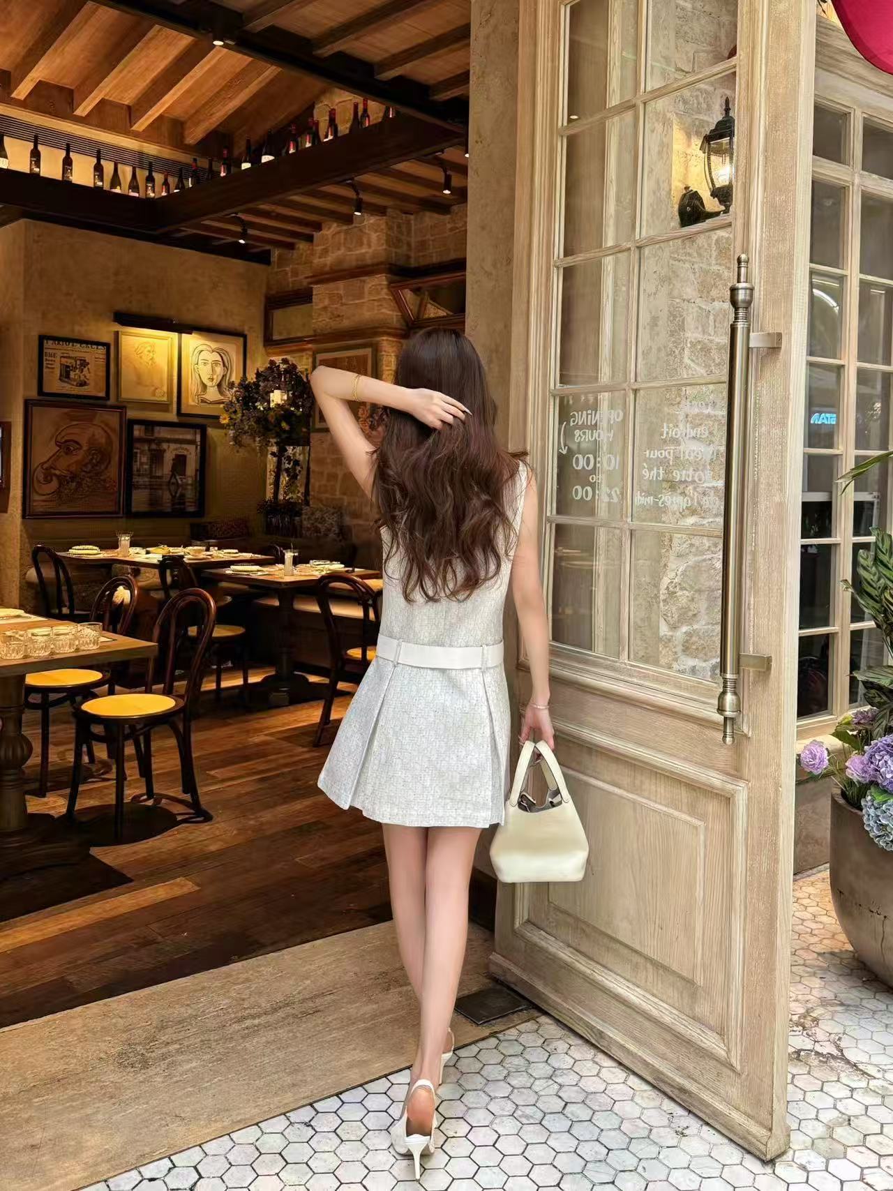 DI0R CDベルト付きベストドレス【50％割引+送料無料】