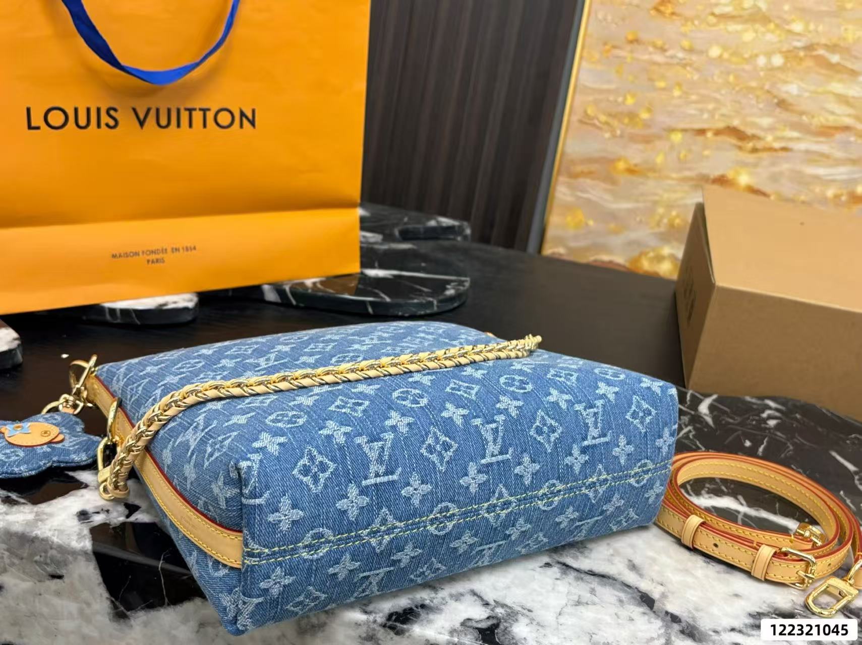 LVデニムチェーンバッグ【50%割引+送料無料】