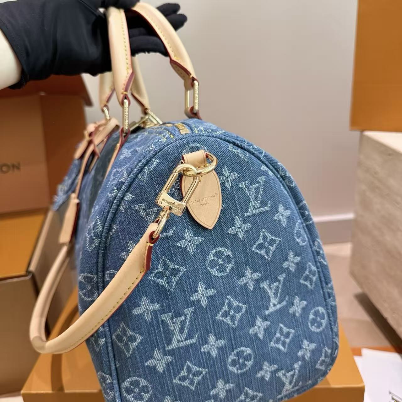LVデニムハンドバッグ【50%割引+送料無料】
