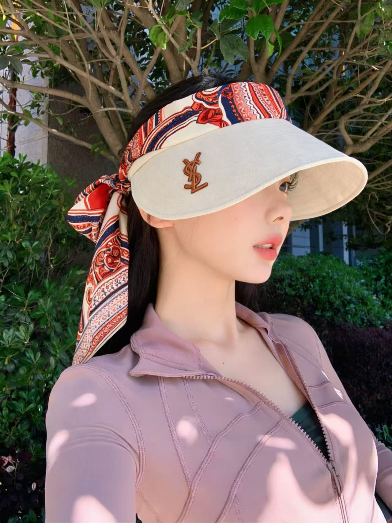 YSLプリントサンハット【50％割引+送料無料】