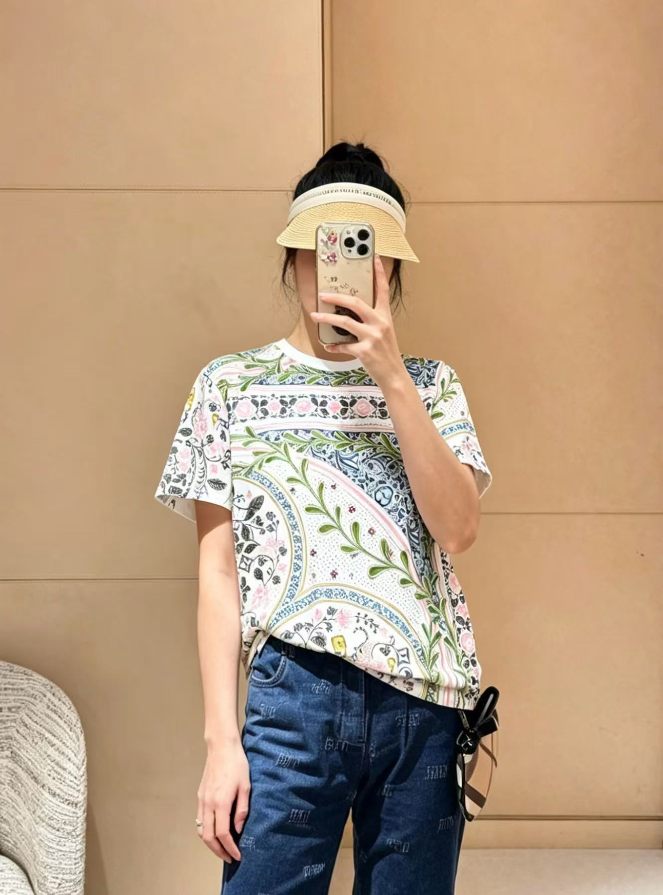 LV四つ葉のクローバー柄Tシャツ【50％割引+送料無料】