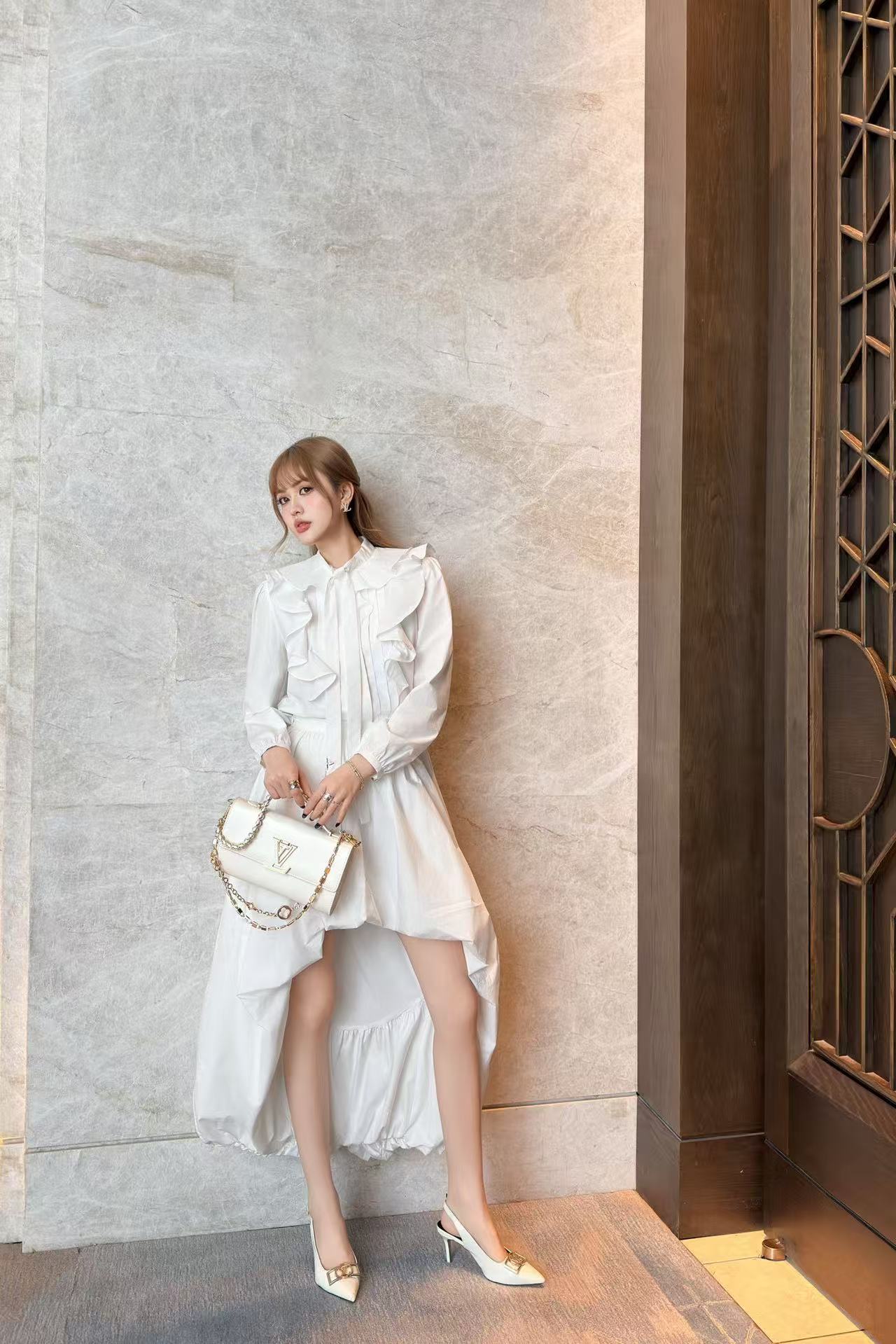 LV ラッフルシャツ【50％割引+送料無料】