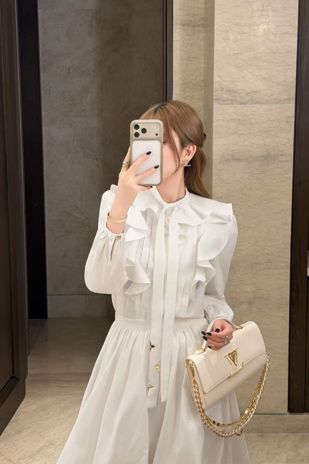 LV ラッフルシャツ【50％割引+送料無料】