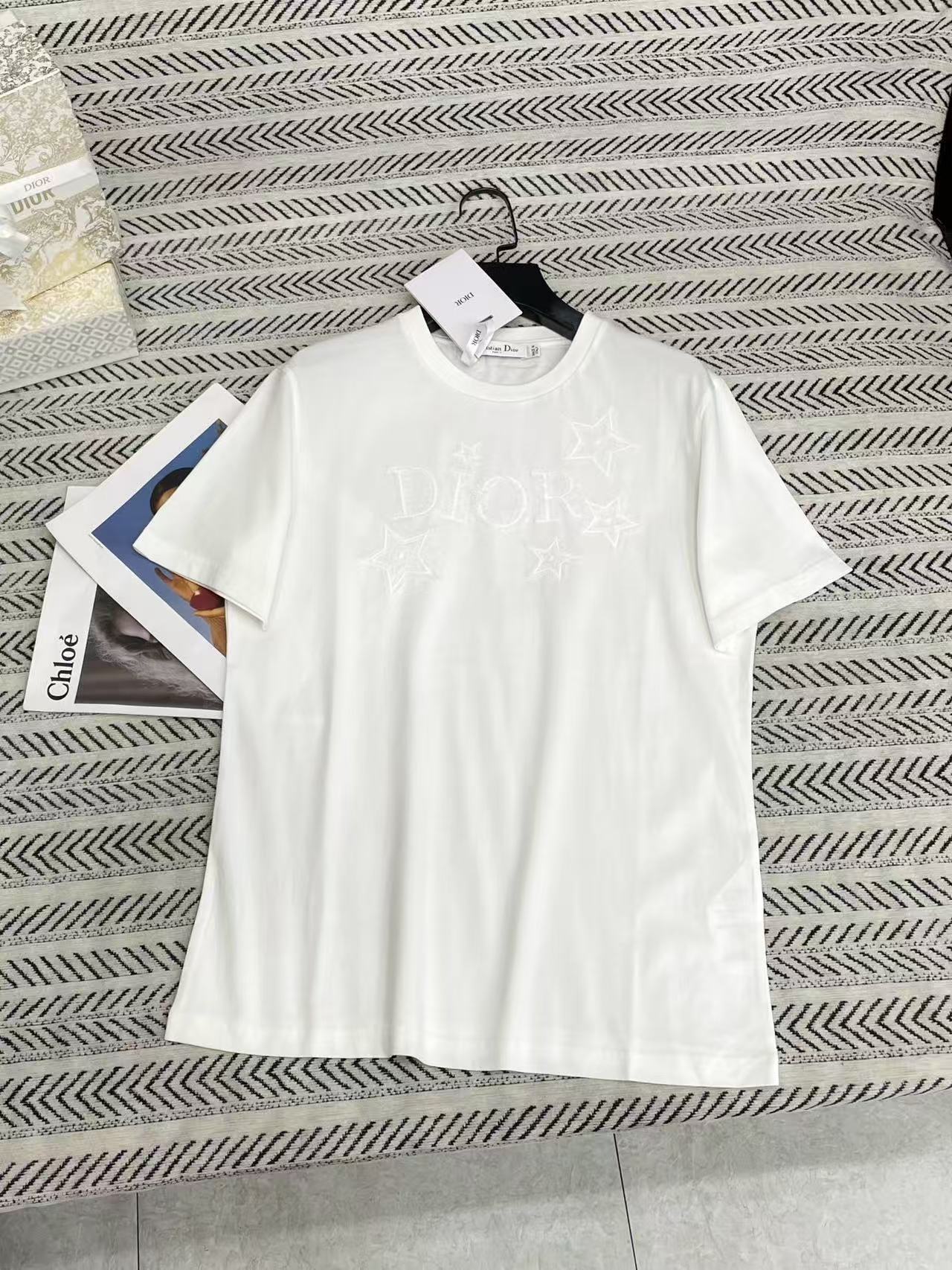 DI0R五芒星刺繍入りTシャツ【50％割引+送料無料】
