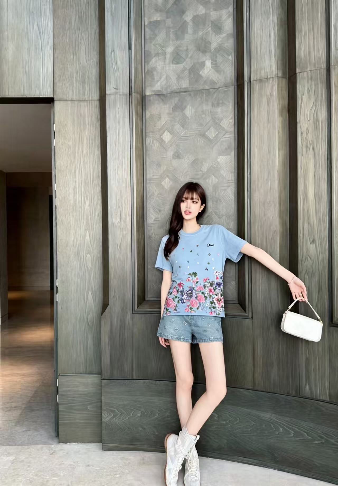 DI0Rプリント文字Tシャツ【50%割引+送料無料】