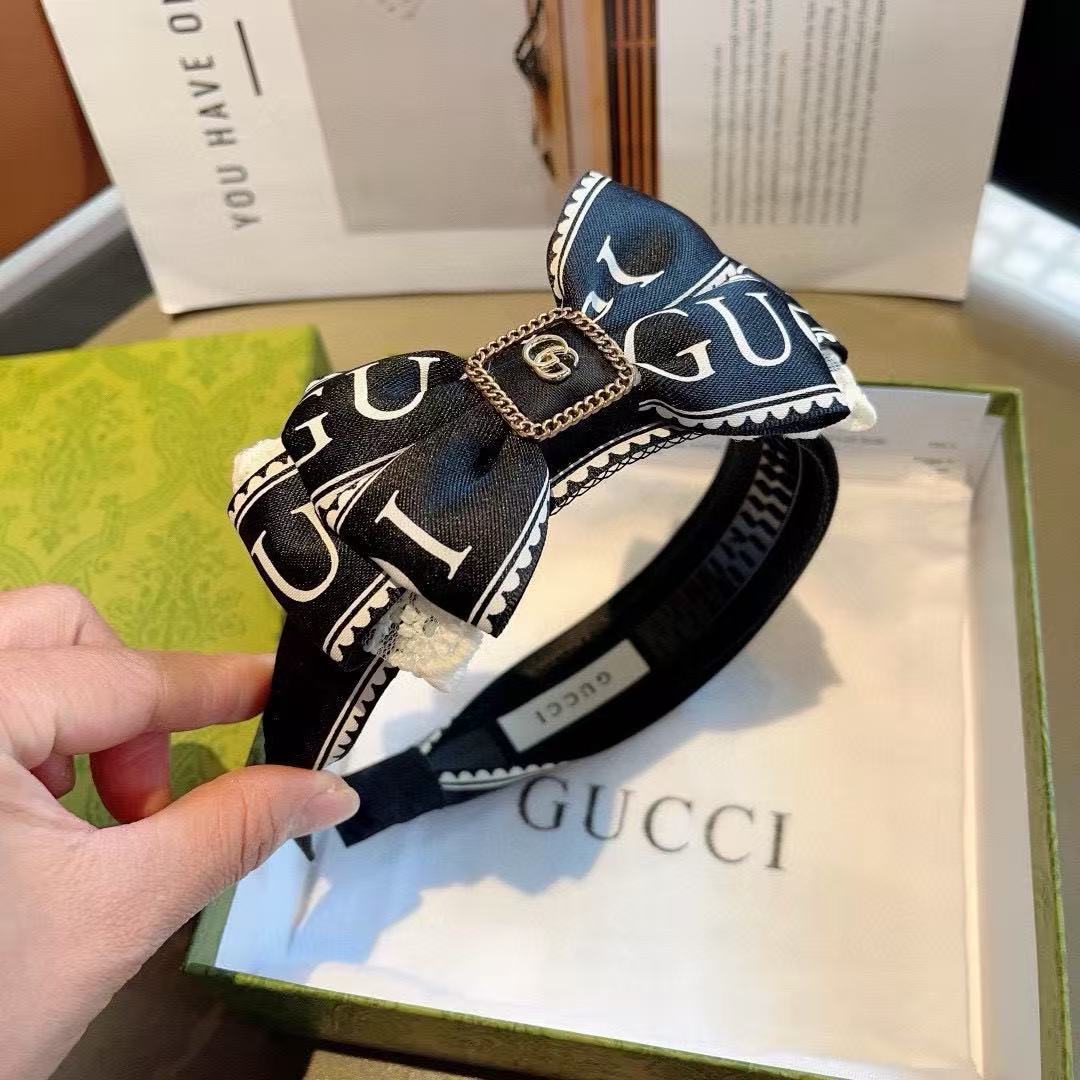 GUCC1 リボンレターヘッドバンド【50％割引+送料無料】