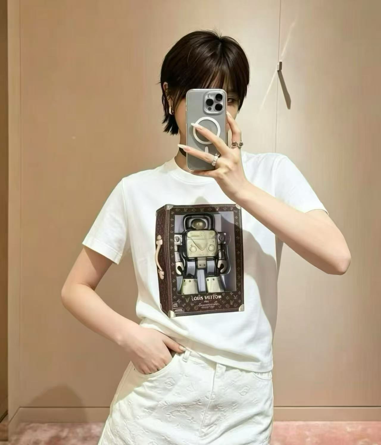 LV建築プリントTシャツ【50％割引+送料無料】