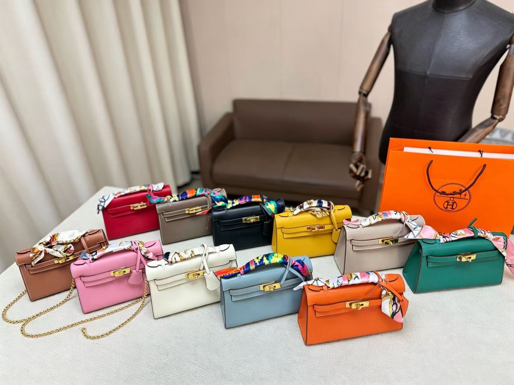 HERME5 Mini kellyチェーンバッグ【50％割引+送料無料】