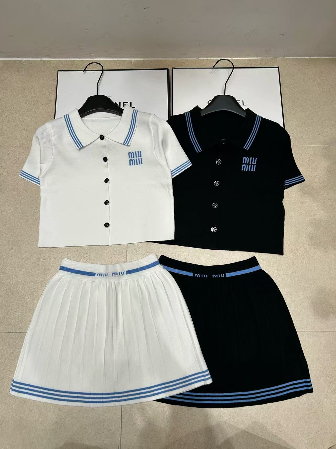 M1UM1U ウールシャツ＆スカート セットアップ【50％割引+送料無料】