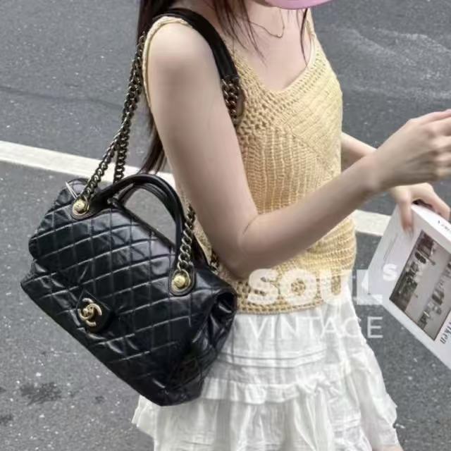 CHANE1 チェーンラムスキンショルダーバッグ【50％割引+送料無料】