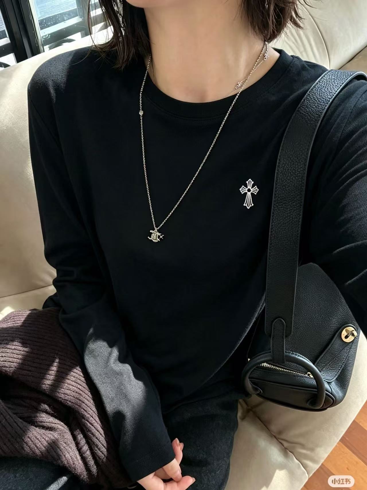 Chr0me Heartsサンスクリット語の長袖Tシャツ【50％割引+送料無料】
