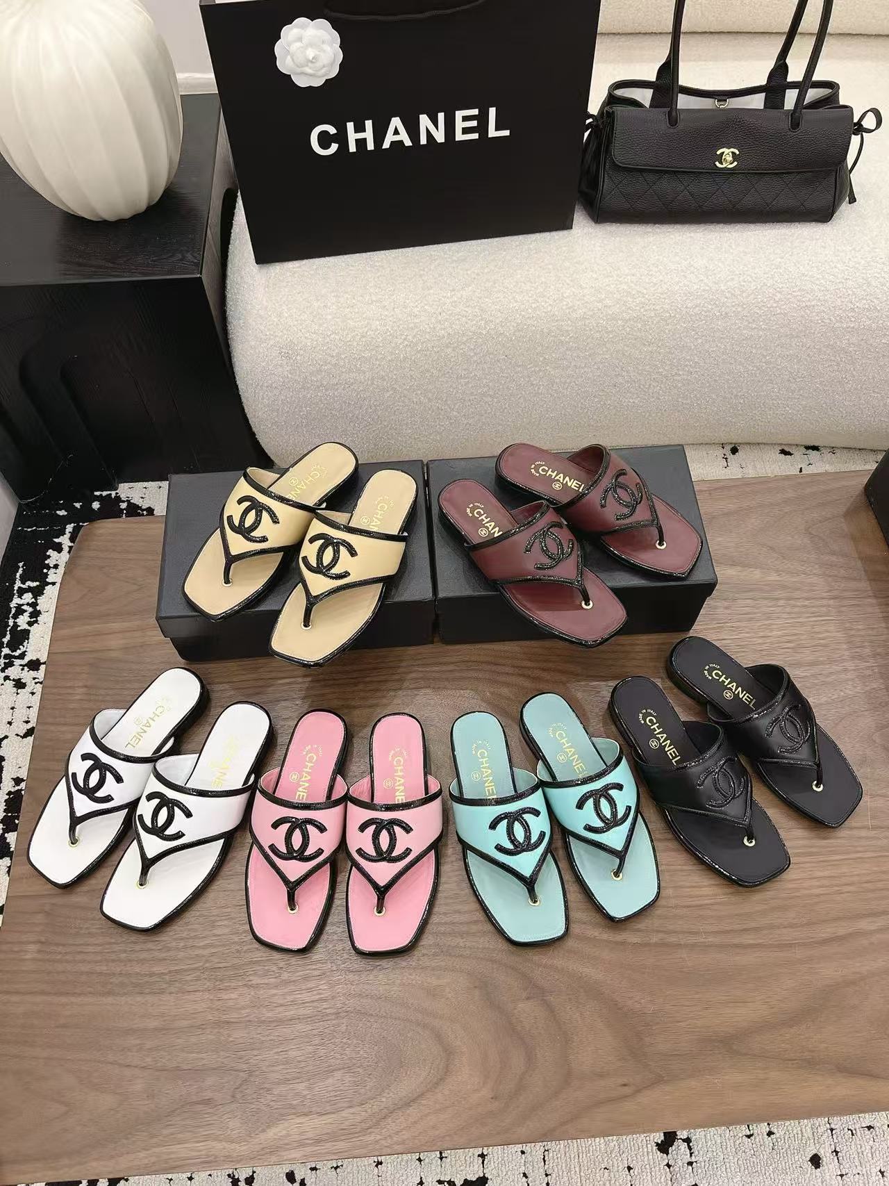 CHANE1 高品質ダブルCスリッパ【50％割引+送料無料】