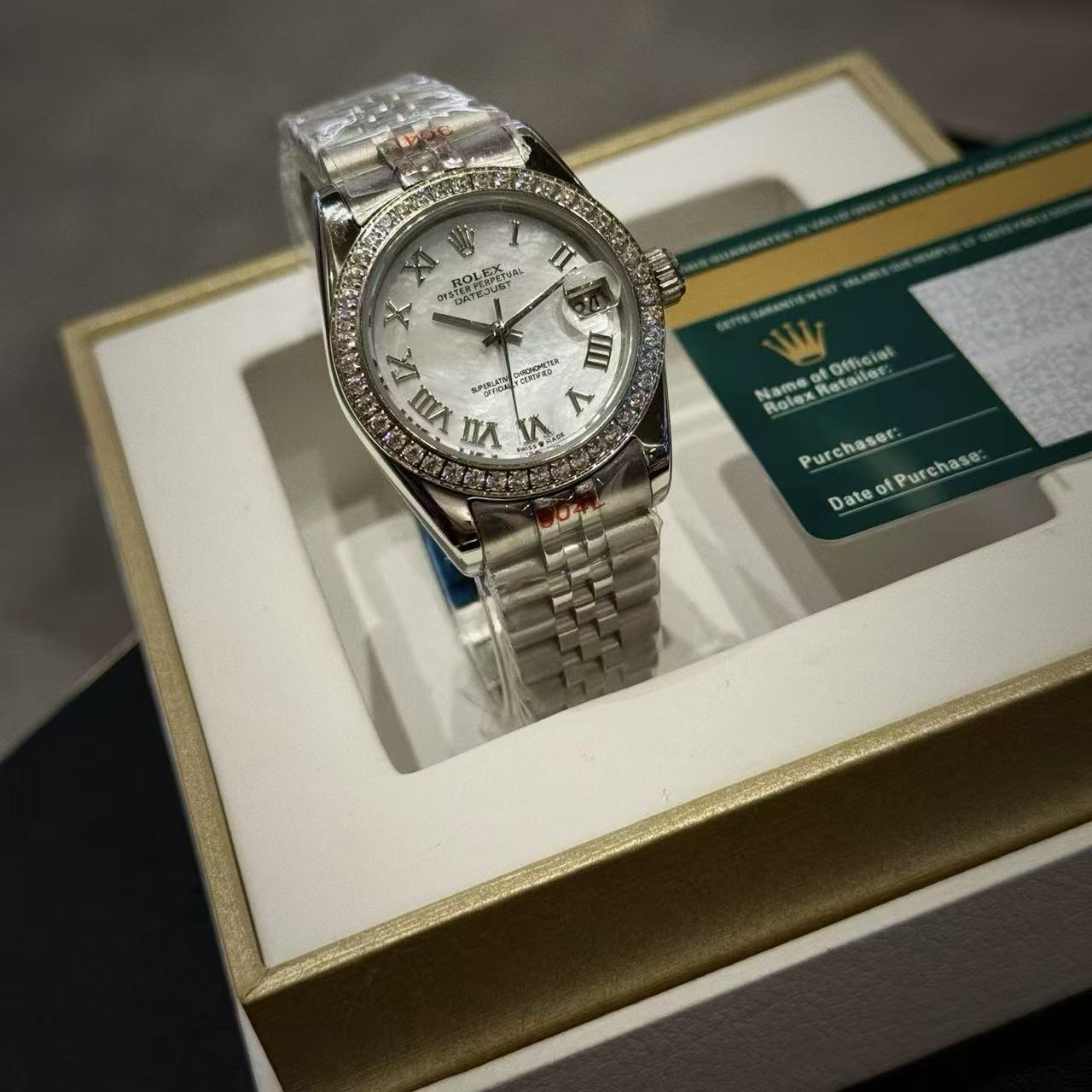 ROLEXスチールバンドのダイヤモンドウォッチ【50％割引+送料無料】