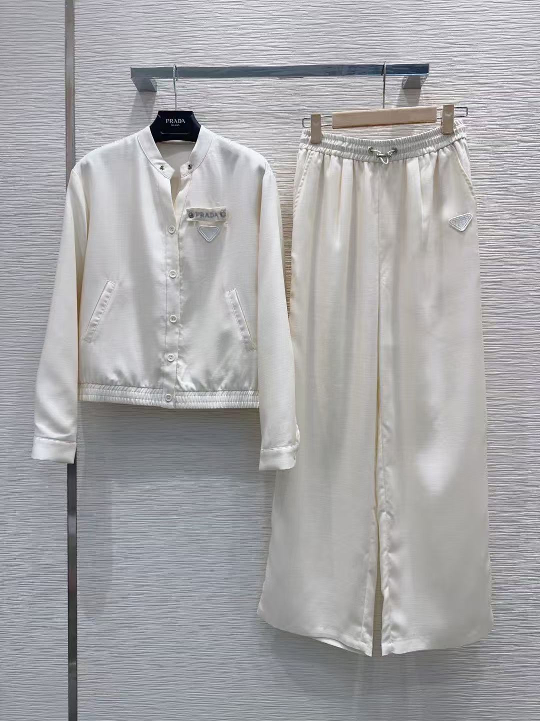 PR4DA シンプルレタージャケット＋パンツ ツーピースセット【50％割引+送料無料】