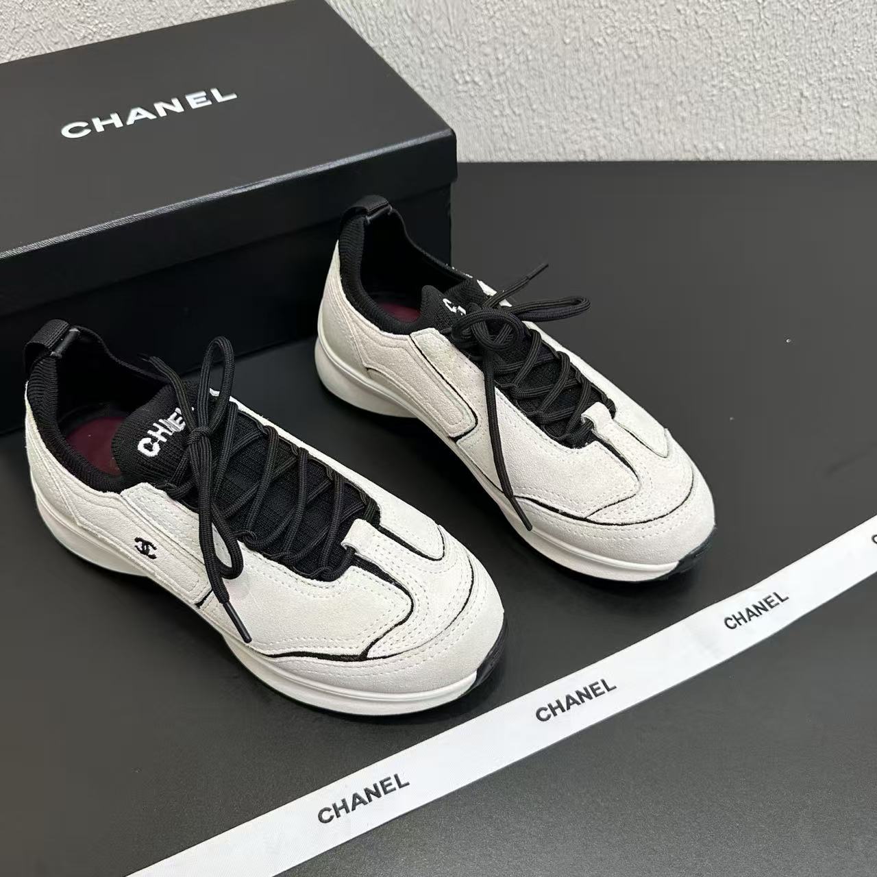 CHANE1 ダブルCカラーブロックカジュアルシューズ【50％割引+送料無料】
