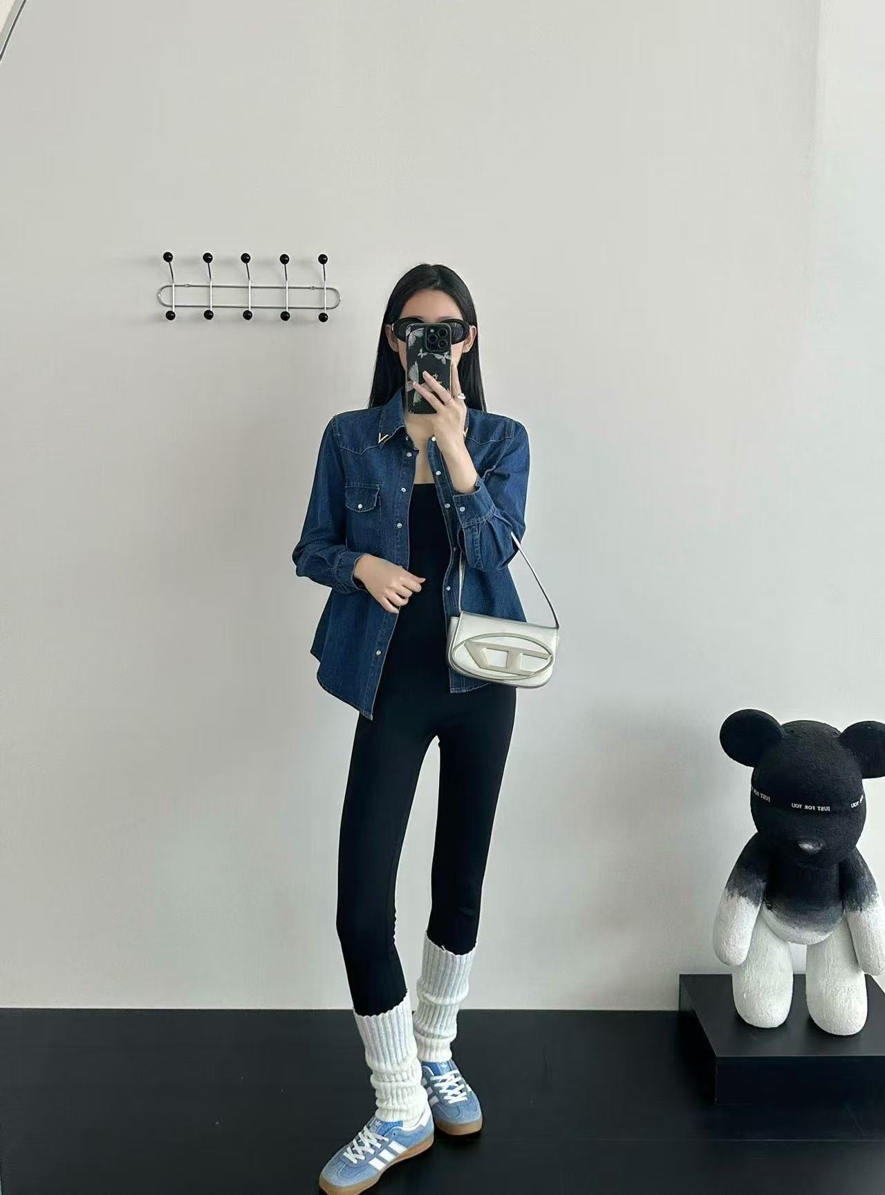 VALENT1NO シンプルデニムシャツ【50％割引+送料無料】