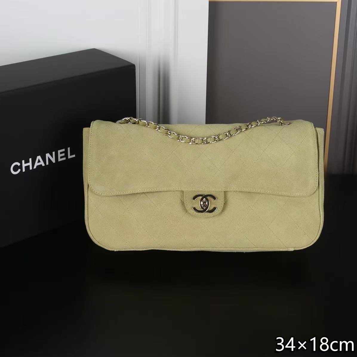 CHANEL ディアスキン チェーンバッグ【50％割引+送料無料】