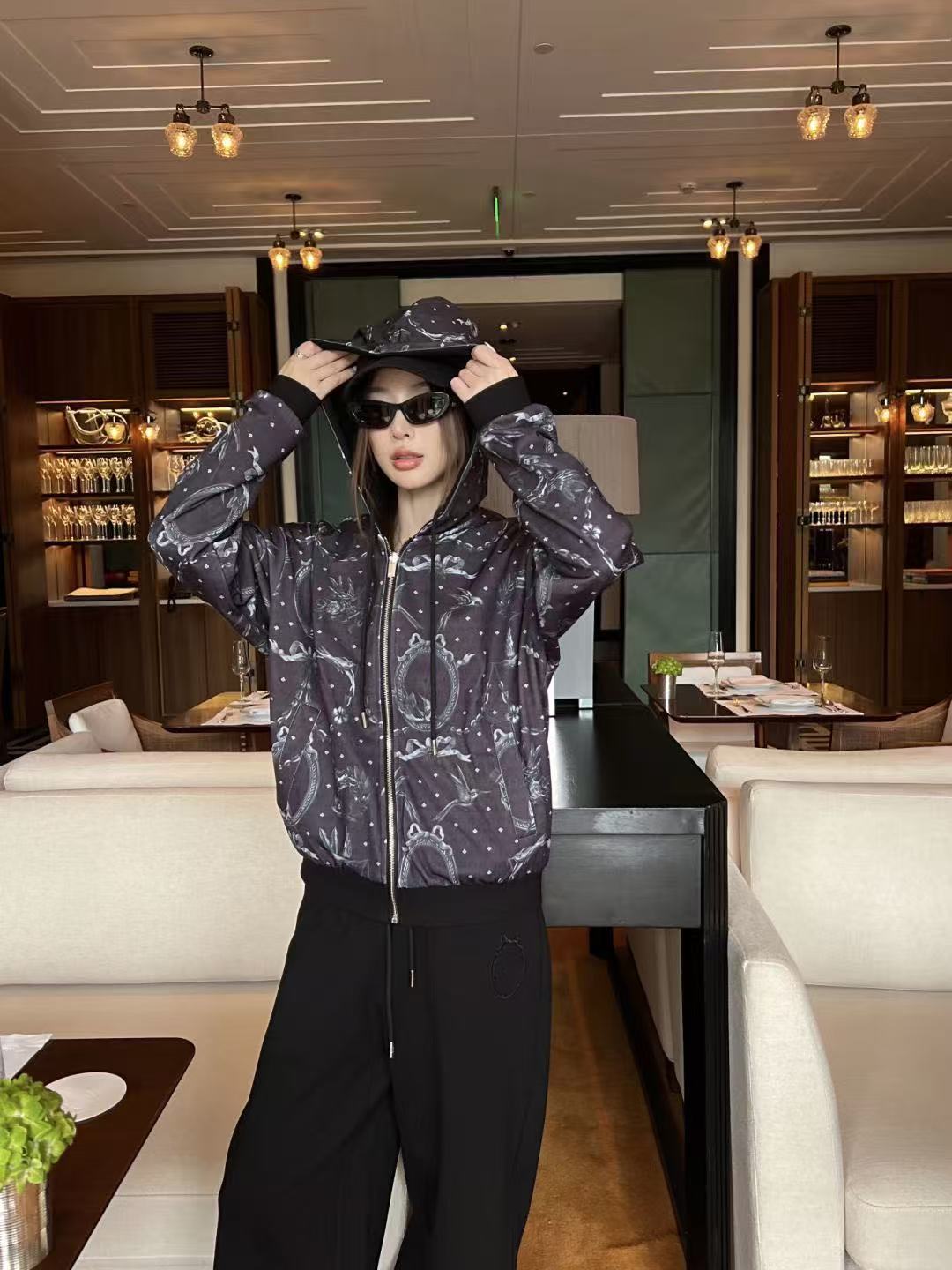 DIOR 両面プリント ジャケット＆パンツ セットアップ【50％割引+送料無料】