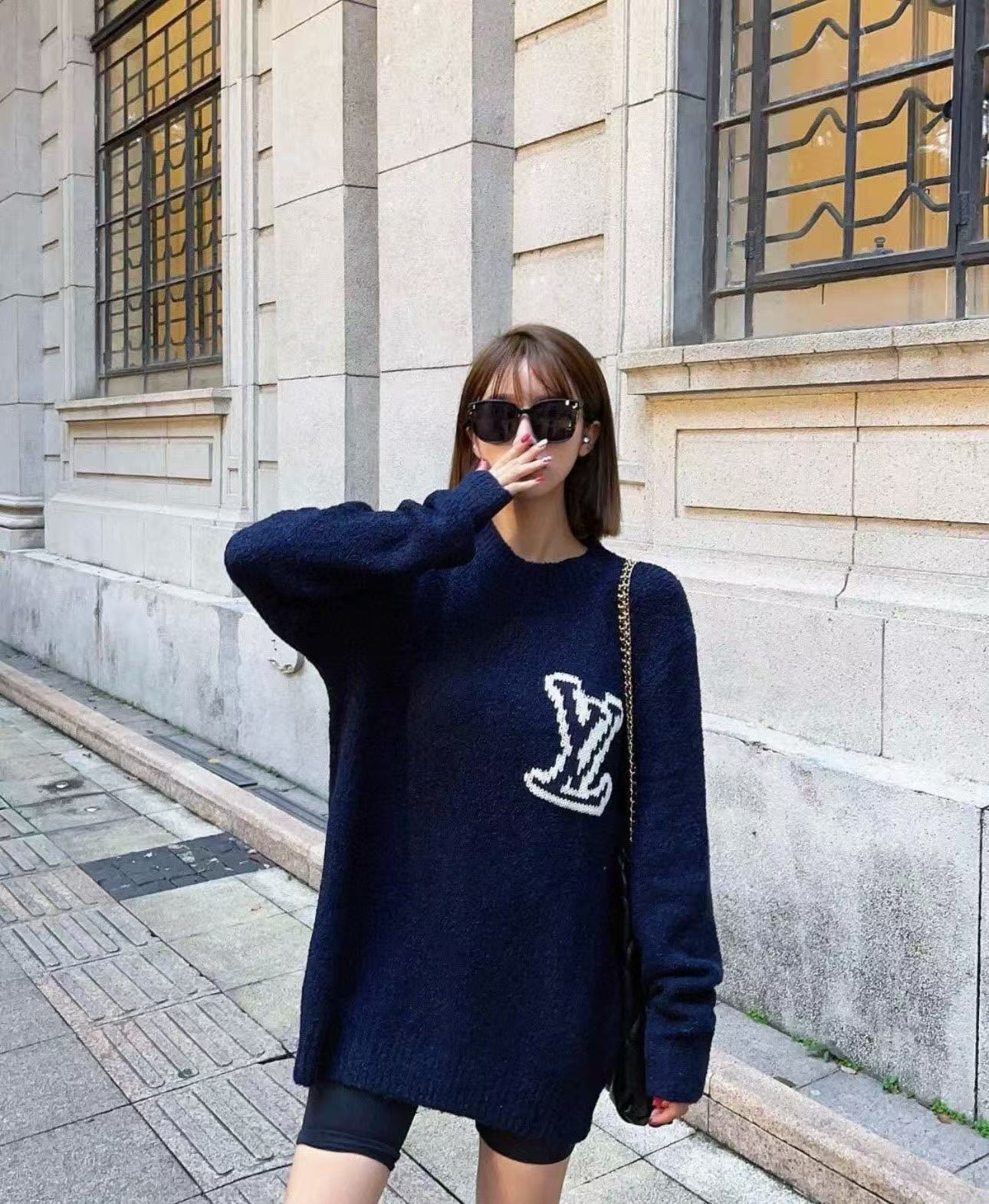 LV シンプルロゴセーター【50%割引+送料無料】