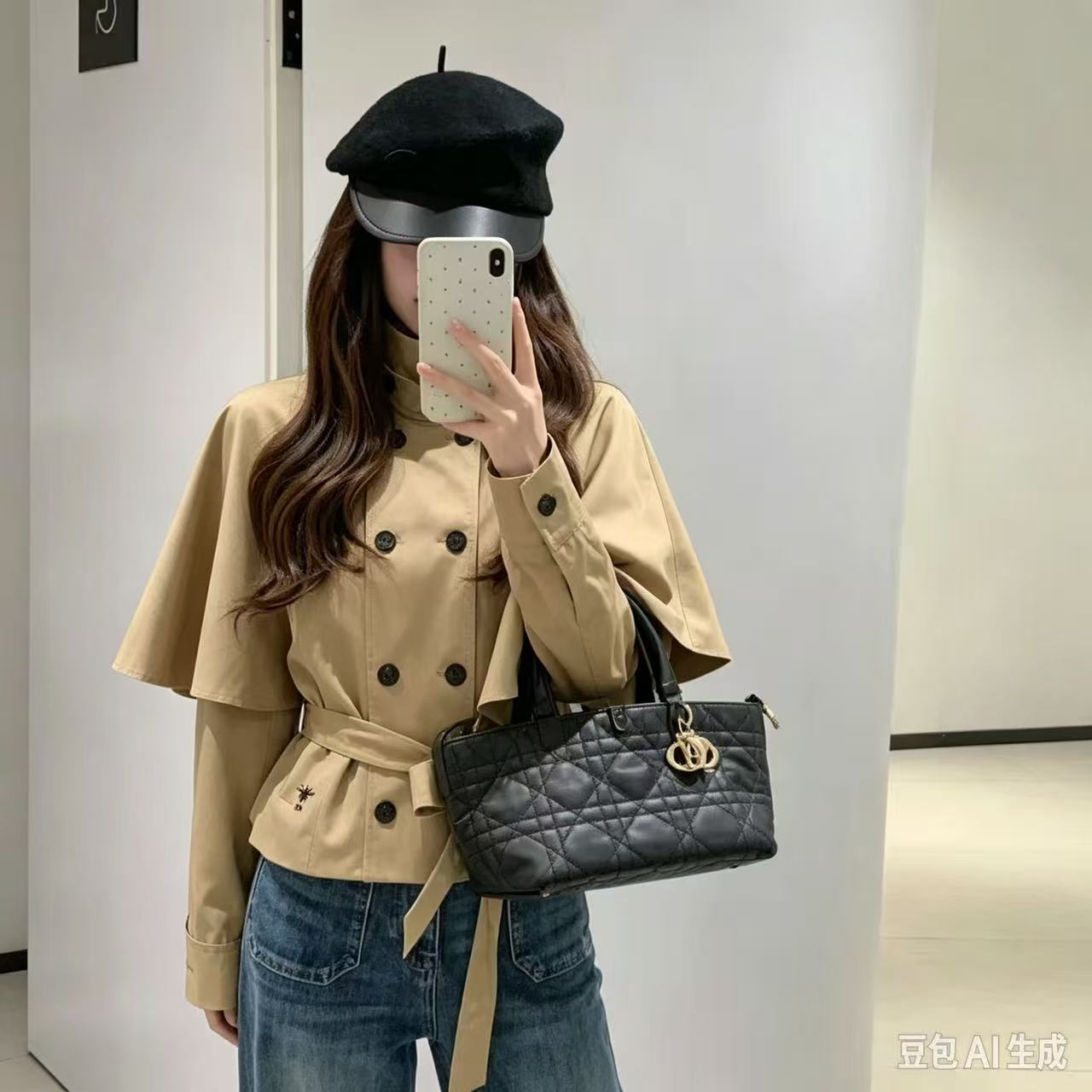 DIOR ケープコート【50％割引+送料無料】