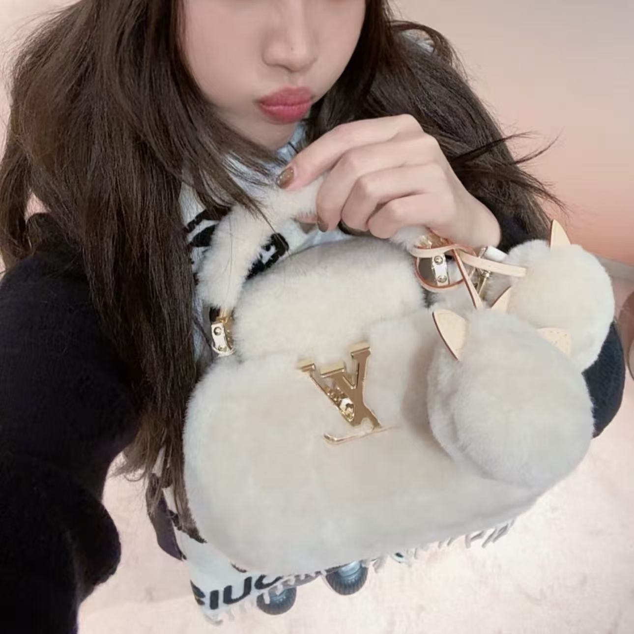 LV ウール製ハンドバッグ【50％割引+送料無料】