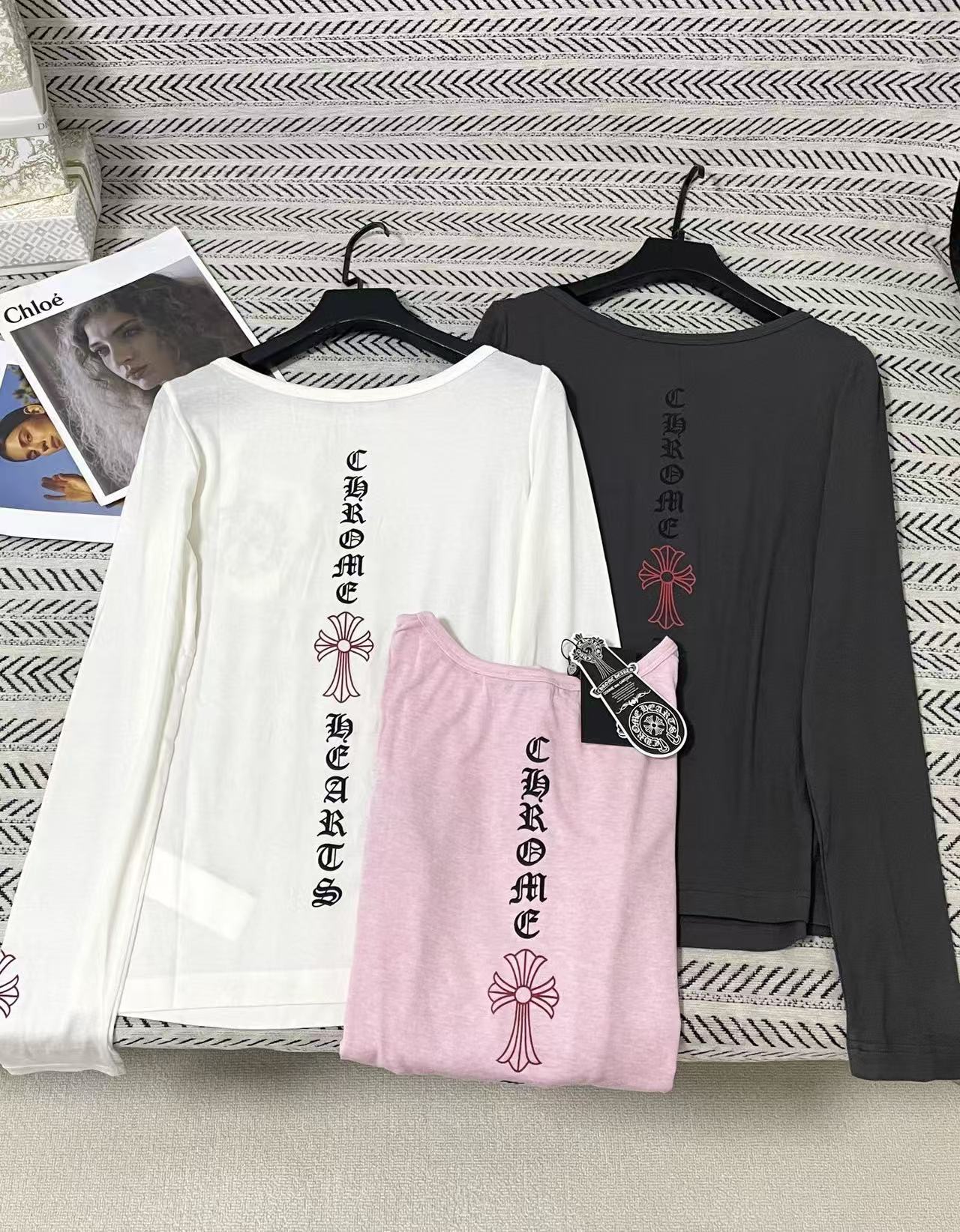 Chrome Hearts サンスクリット語長袖Tシャツ【50％割引+送料無料】