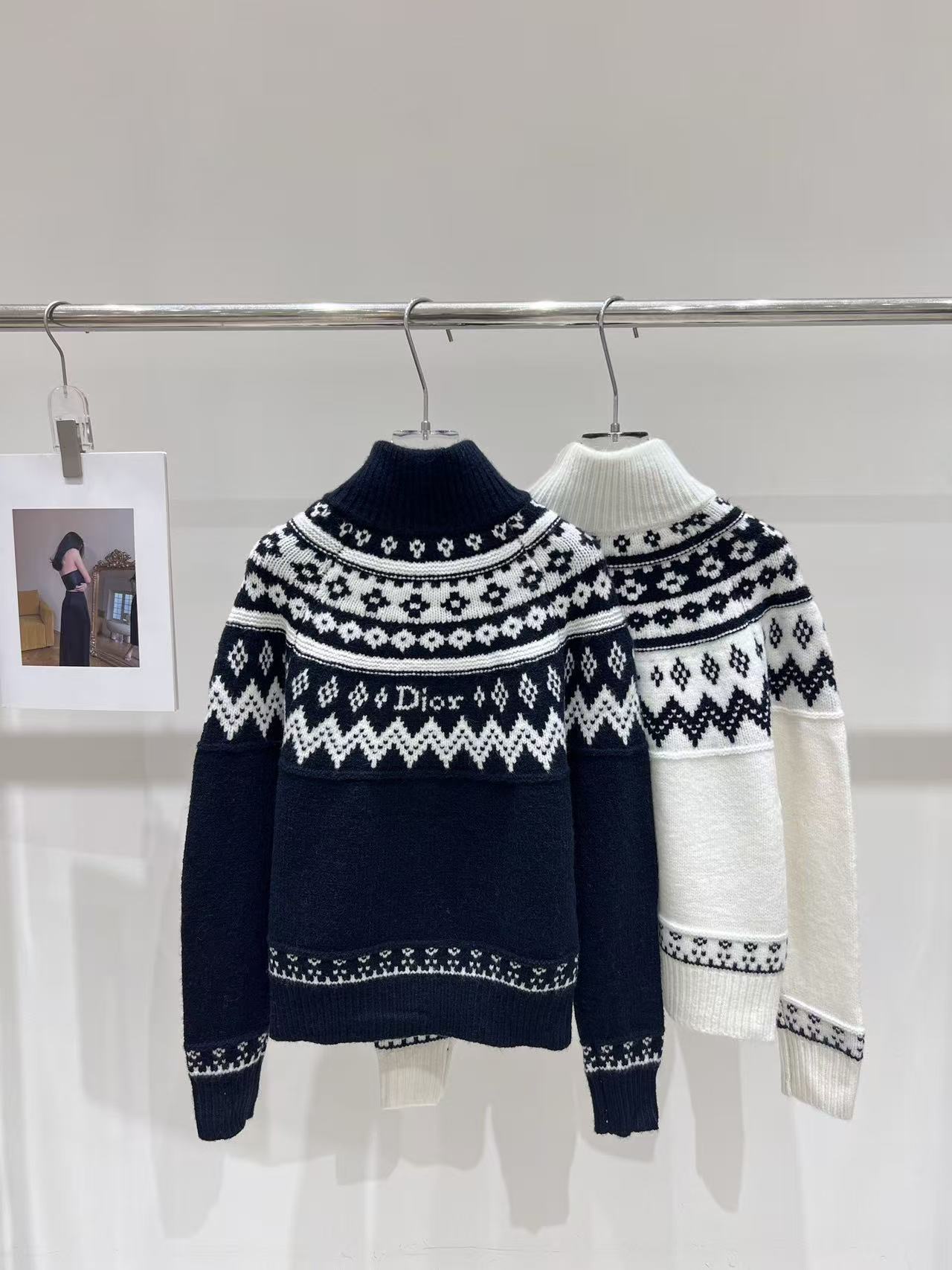 DIOR プリント入りウールカーディガン【50％割引+送料無料】