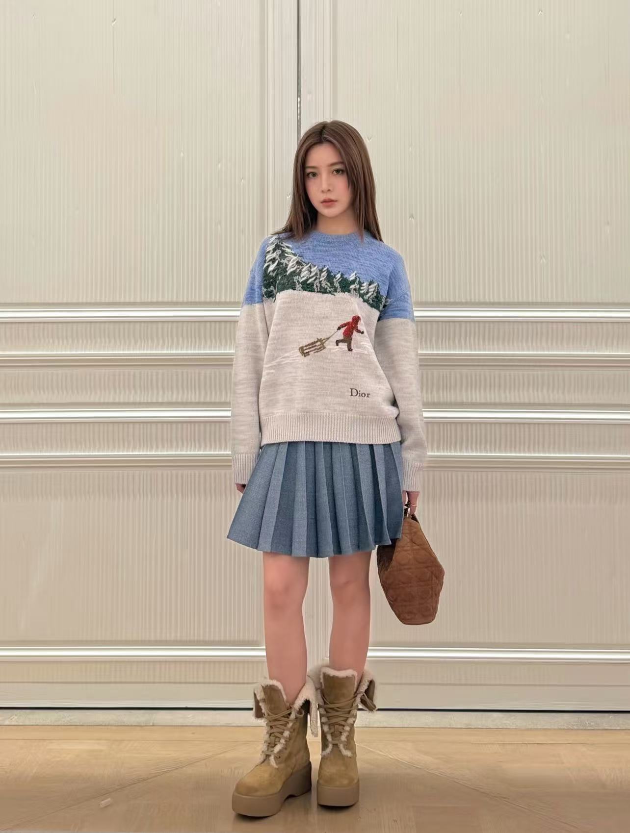 DIOR 刺繍・プリント入りセーター【50％割引+送料無料】