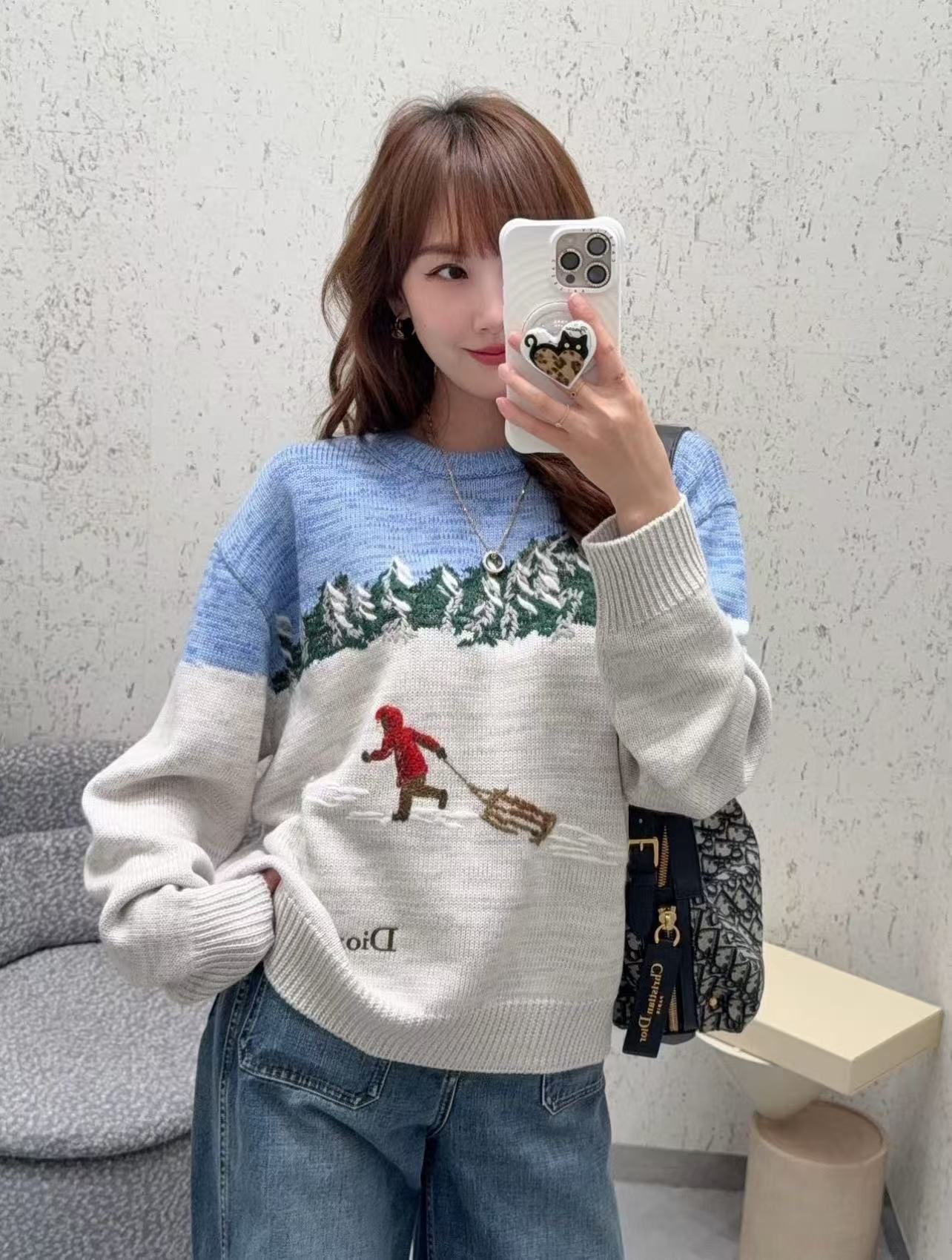 DIOR 刺繍・プリント入りセーター【50％割引+送料無料】