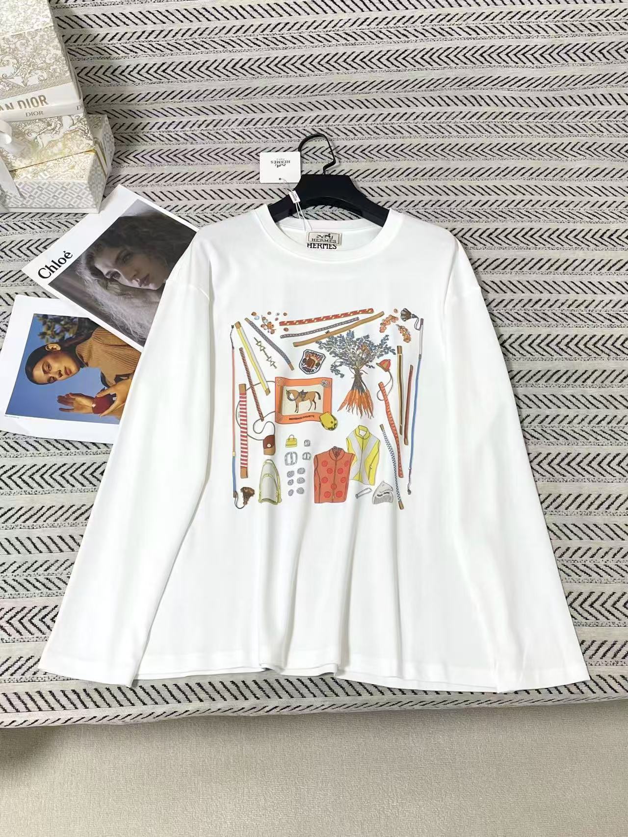 HEREM5 ポニー柄長袖Tシャツ【50％割引+送料無料】