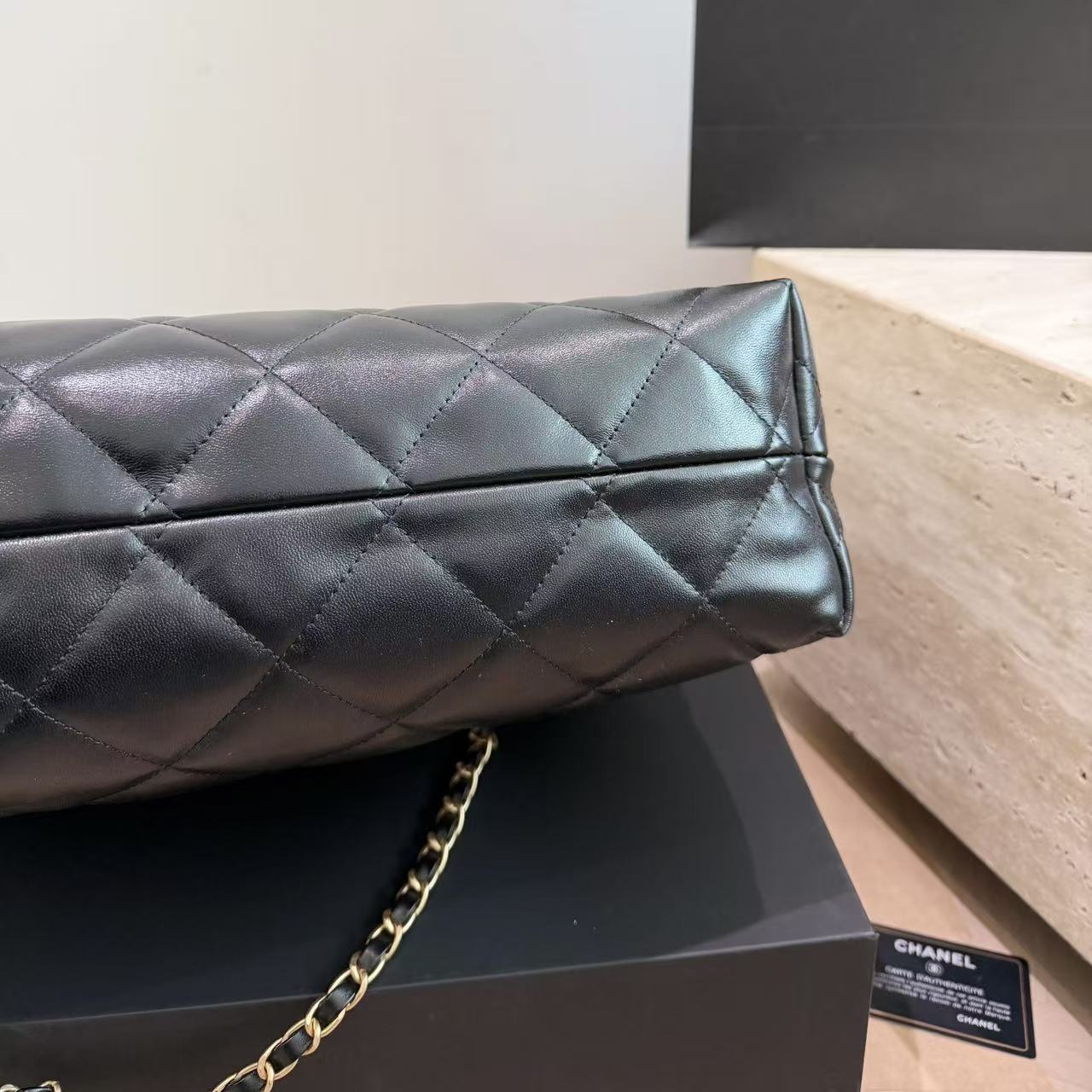 CHANEL ディアスキン チェーンバッグ【50％割引+送料無料】