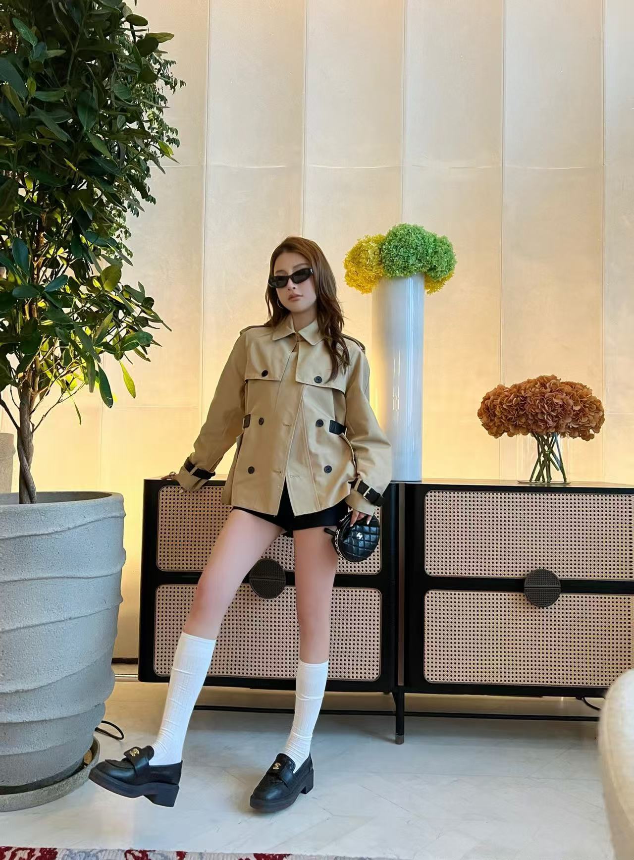 DIOR ダブルブレスト トレンチコート【50％割引+送料無料】