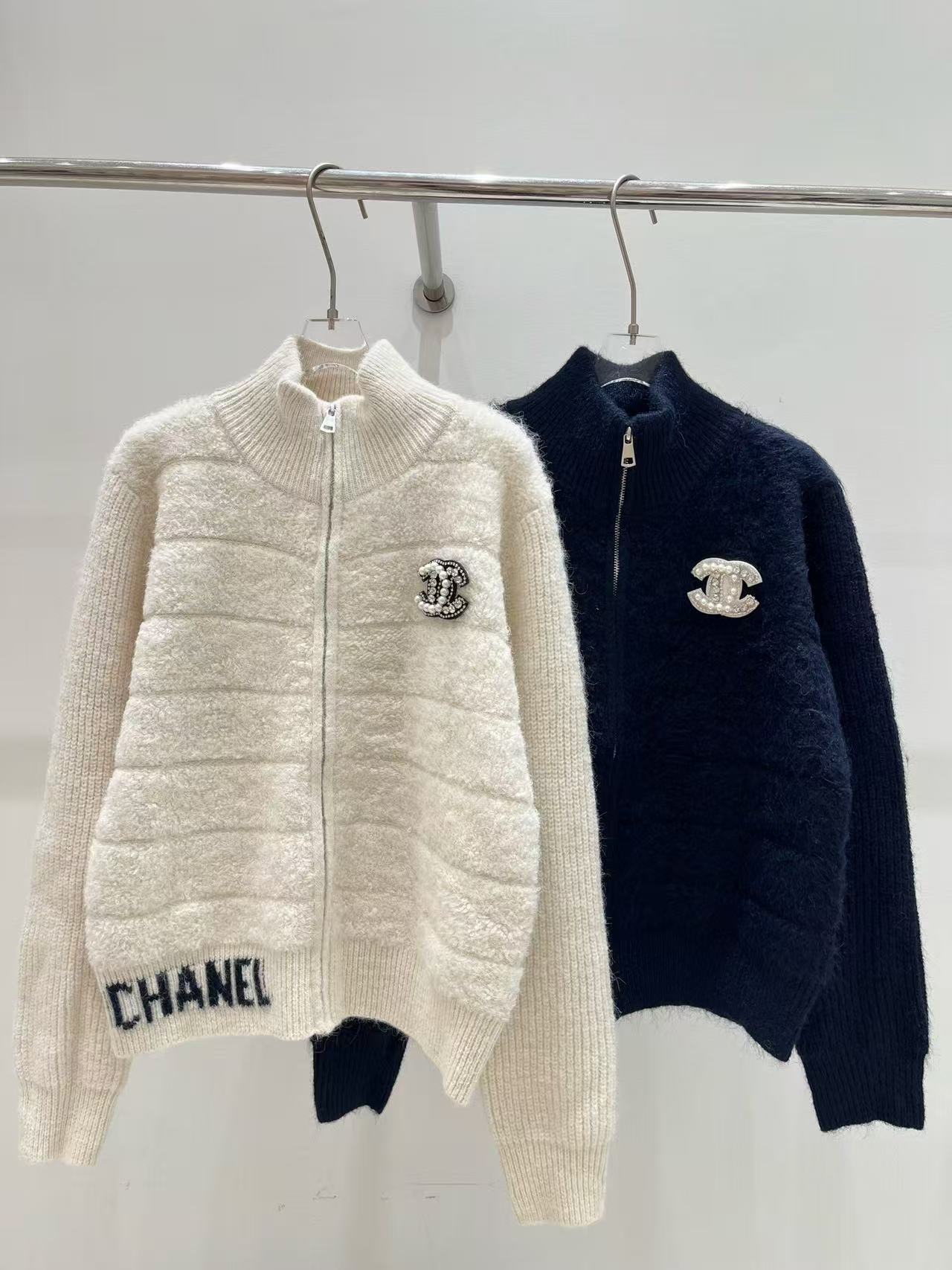 CHANE1 パールウールカーディガン【50％割引+送料無料】