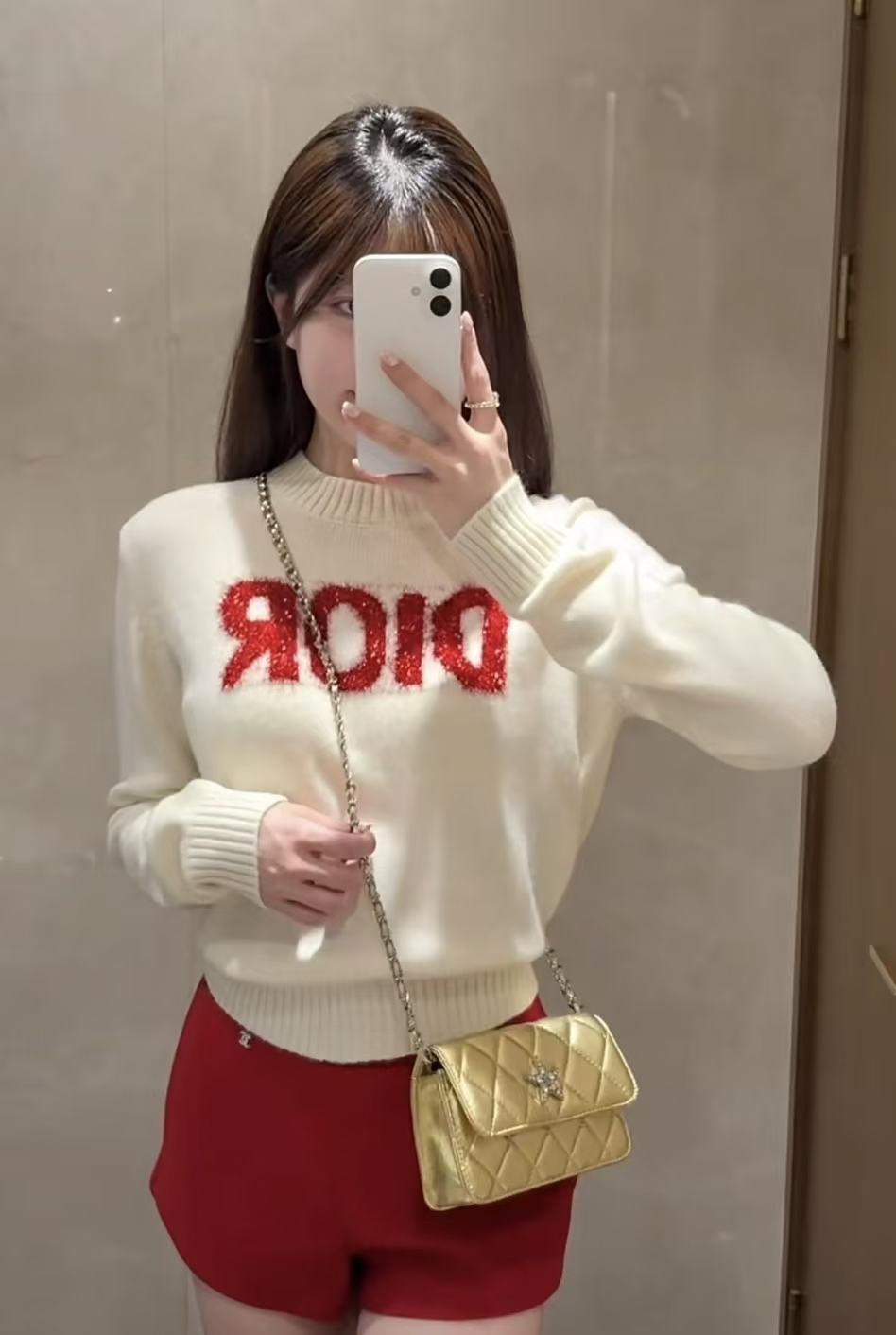 DIOR ロゴ入り長袖ウールセーター【50％割引+送料無料】