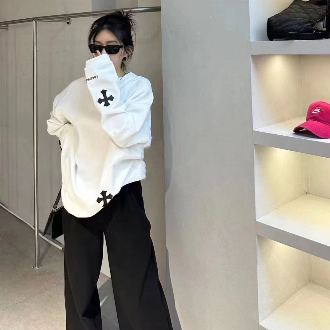 [CHR0ME HEARTS]長袖Tシャツ【 50％割引+送料無料】