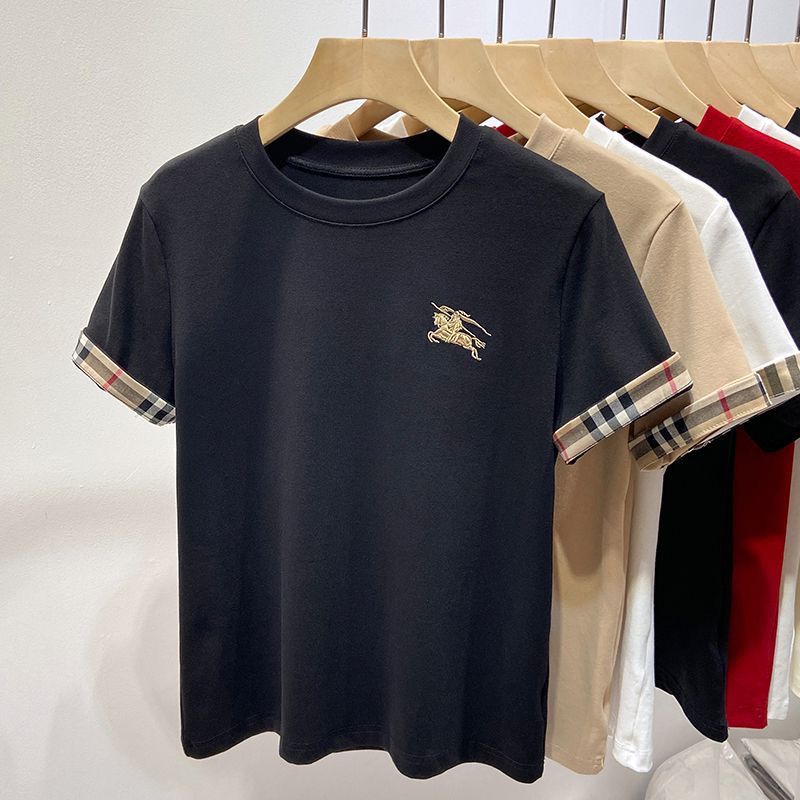 BU1BERRY 軍馬刺繍プリントTシャツ【 50％割引+送料無料】
