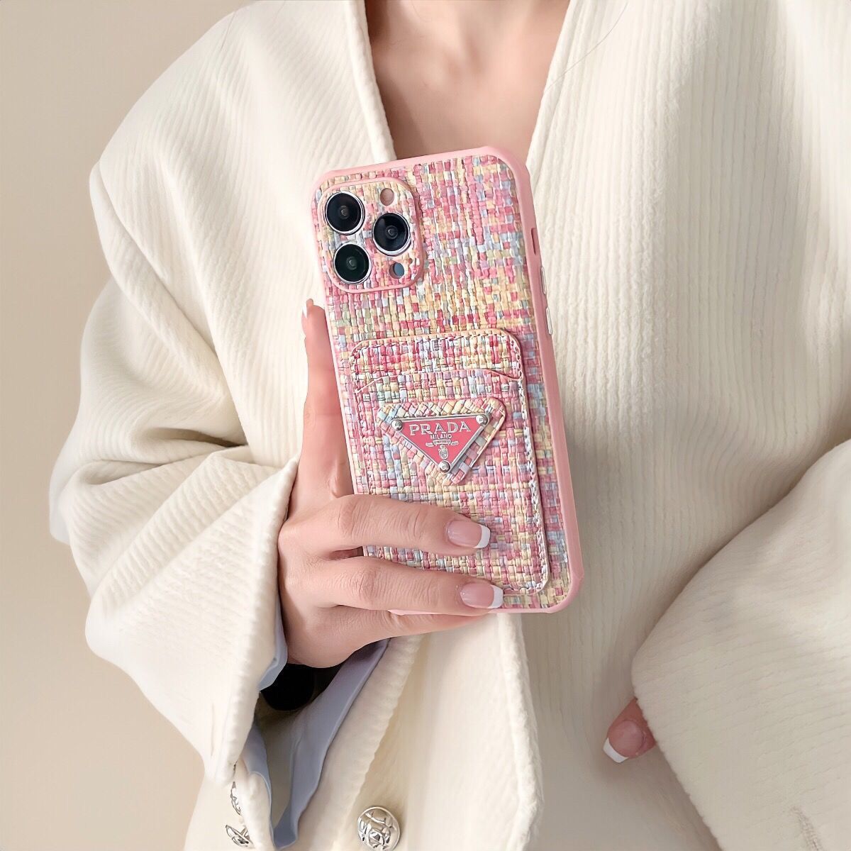 [PRAD4]👄織られた携帯電話ケース📱【50%オフ+送料無料】