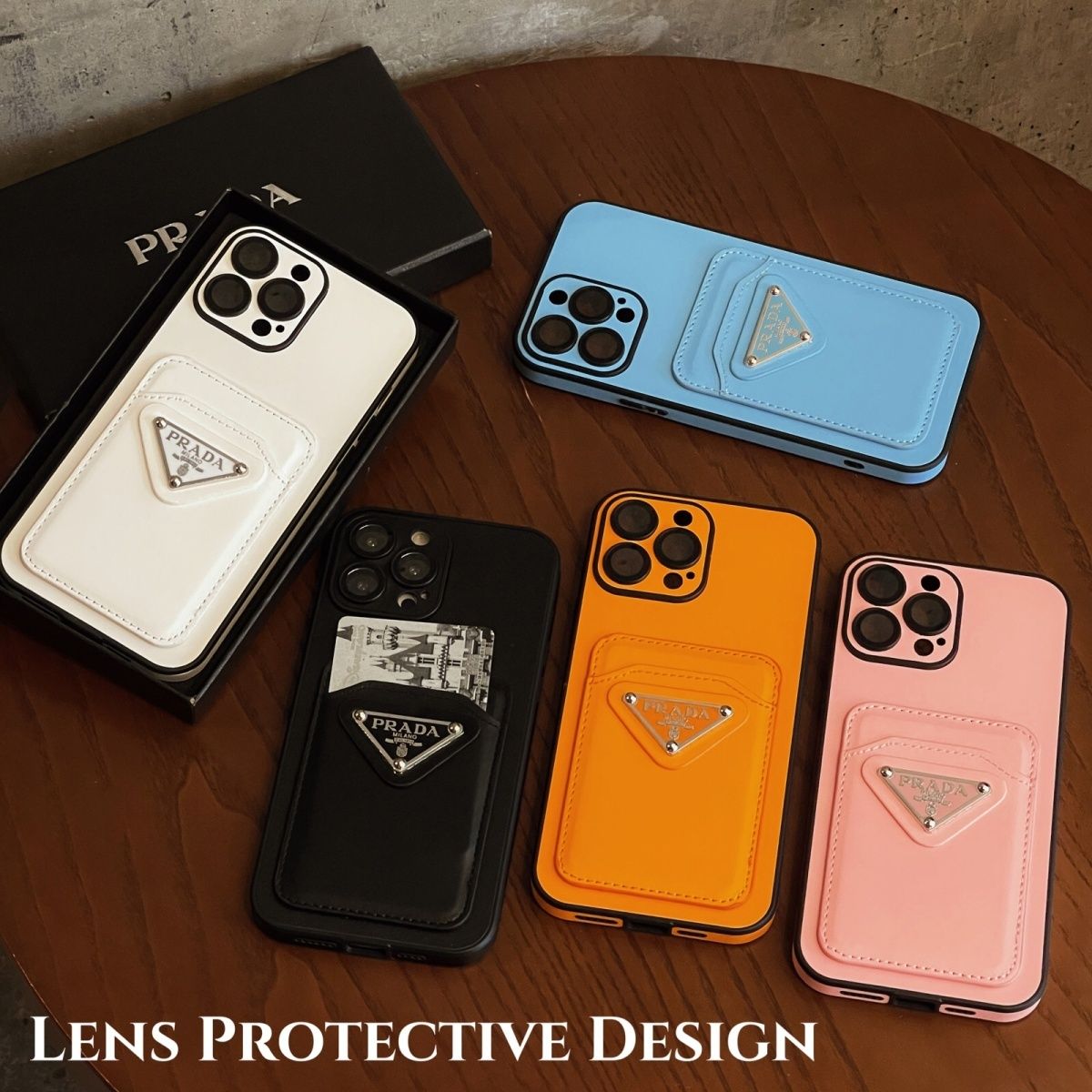 [PRAD4]👄プラダ カードホルダー 携帯電話ケース📱【50%オフ+送料無料】