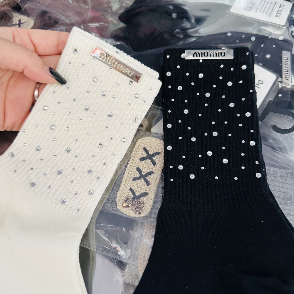 🧦🧦[MlUMlU]ダイヤモンドソックス【50％割引+送料無料】🧦🧦