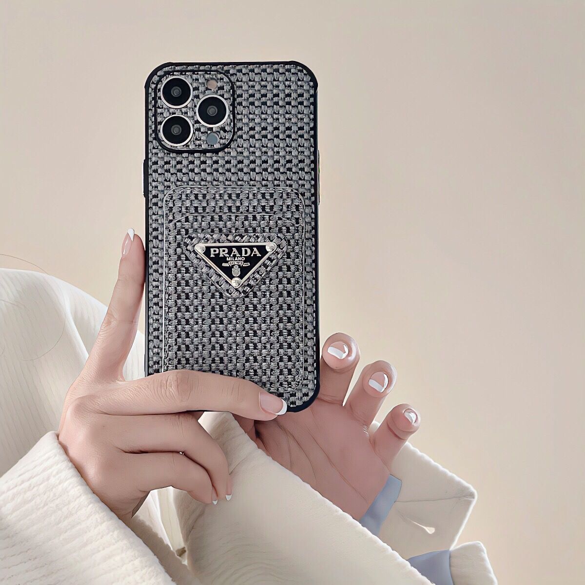 [PRAD4]👄織られた携帯電話ケース📱【50%オフ+送料無料】
