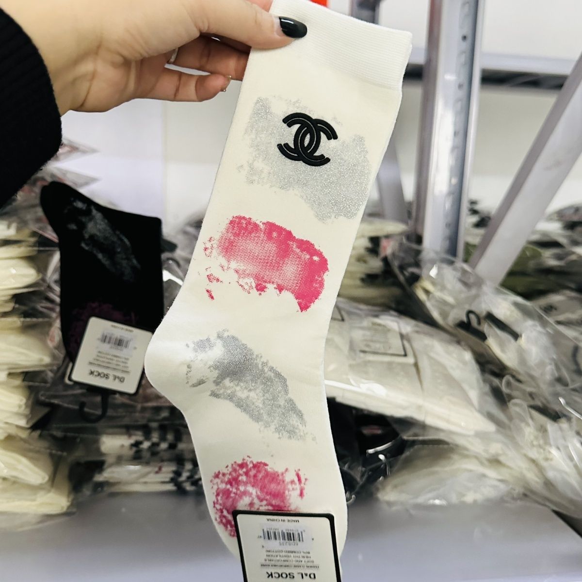 🧦[CHANE1]絞り染めのペイントソックス【50％割引+送料無料】🧦