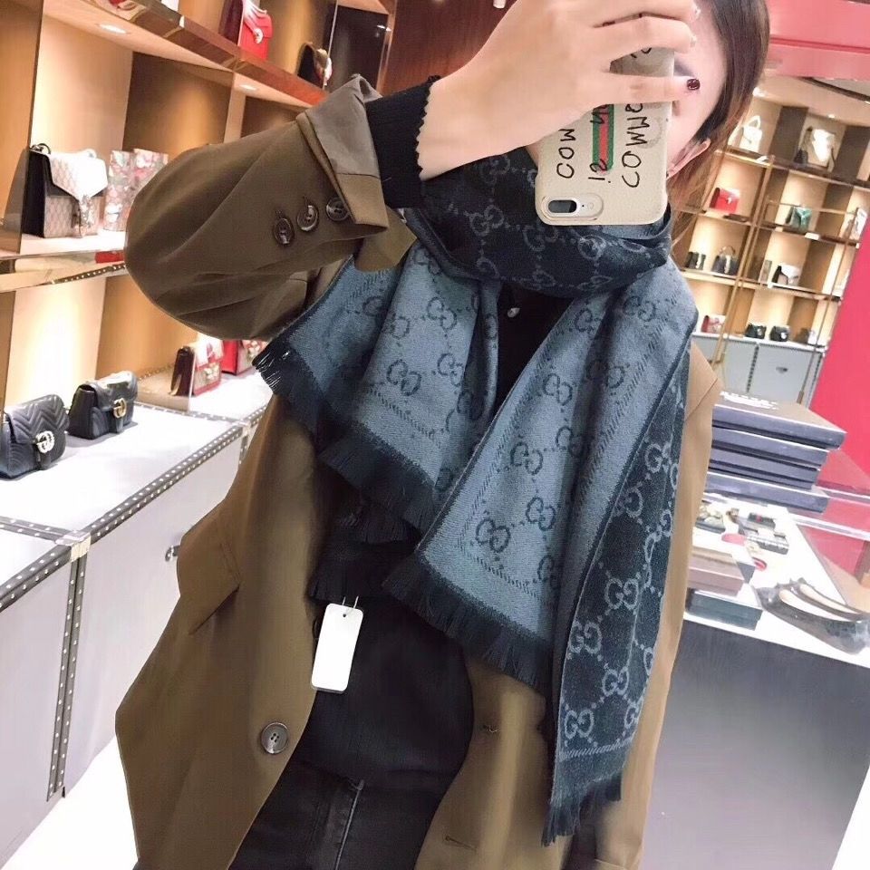 [GUCC1]🧣フリンジ付きリバーシブルスカーフ🧣【50％割引+送料無料】